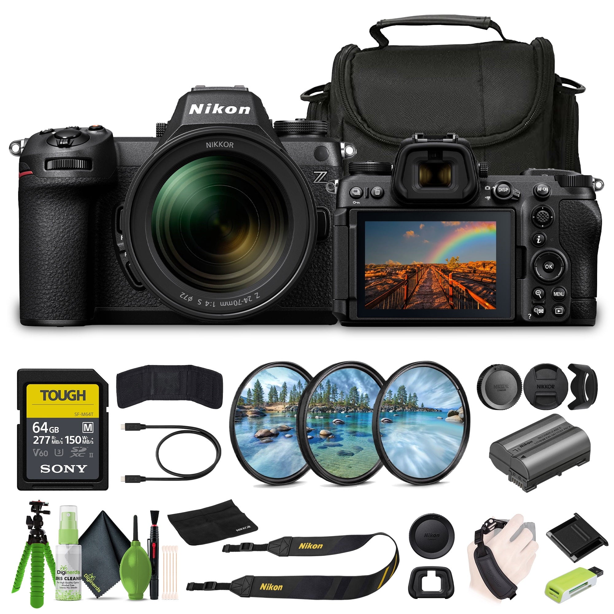 Nikon Z6III FX-format Mirrorless Camera With NIKKOR Z 24-70mm f/4 S Zoom Lens Bundle