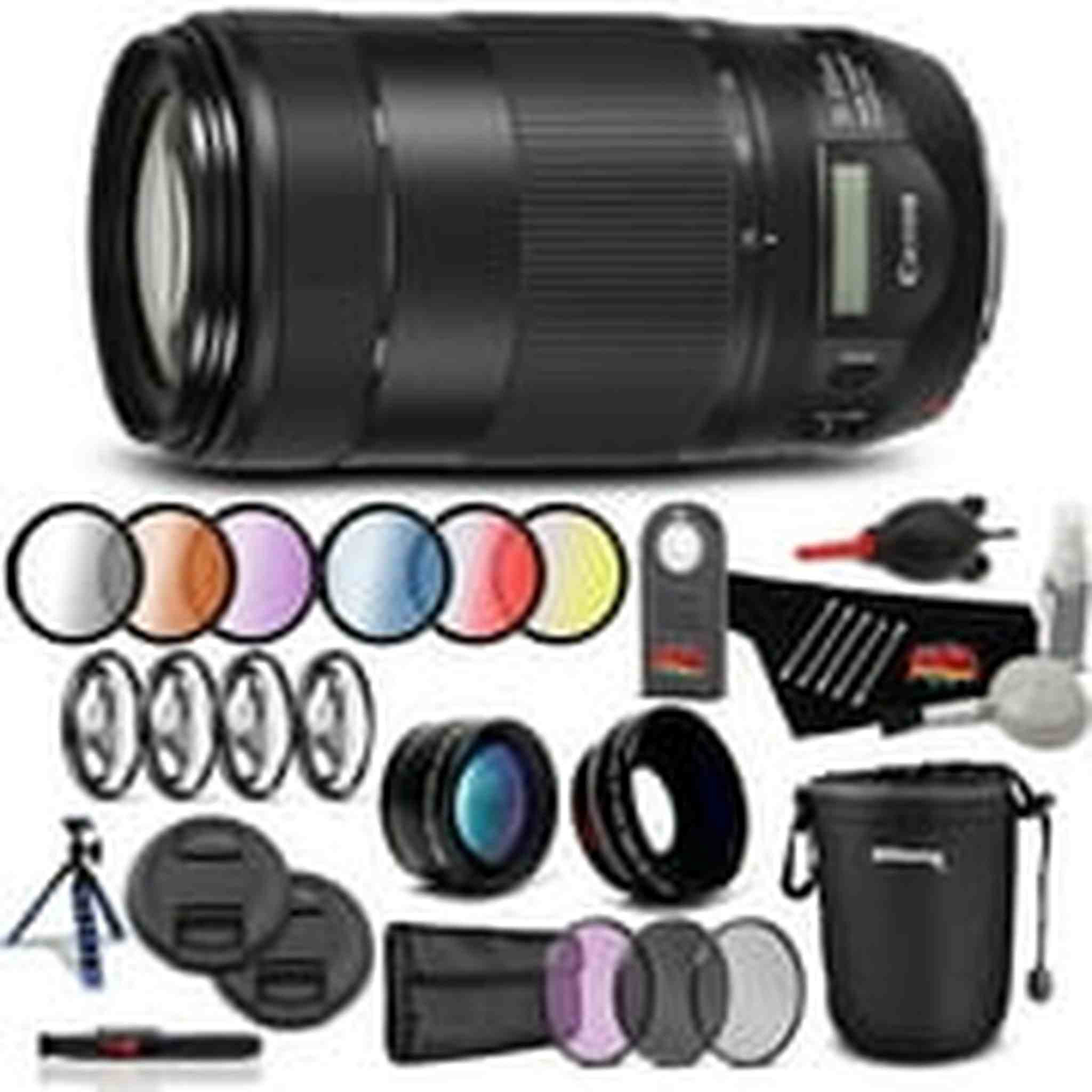 Canon EF 70-300mm f/4-5.6 is II USM Lens Professional Kit International Model Bundle Canon