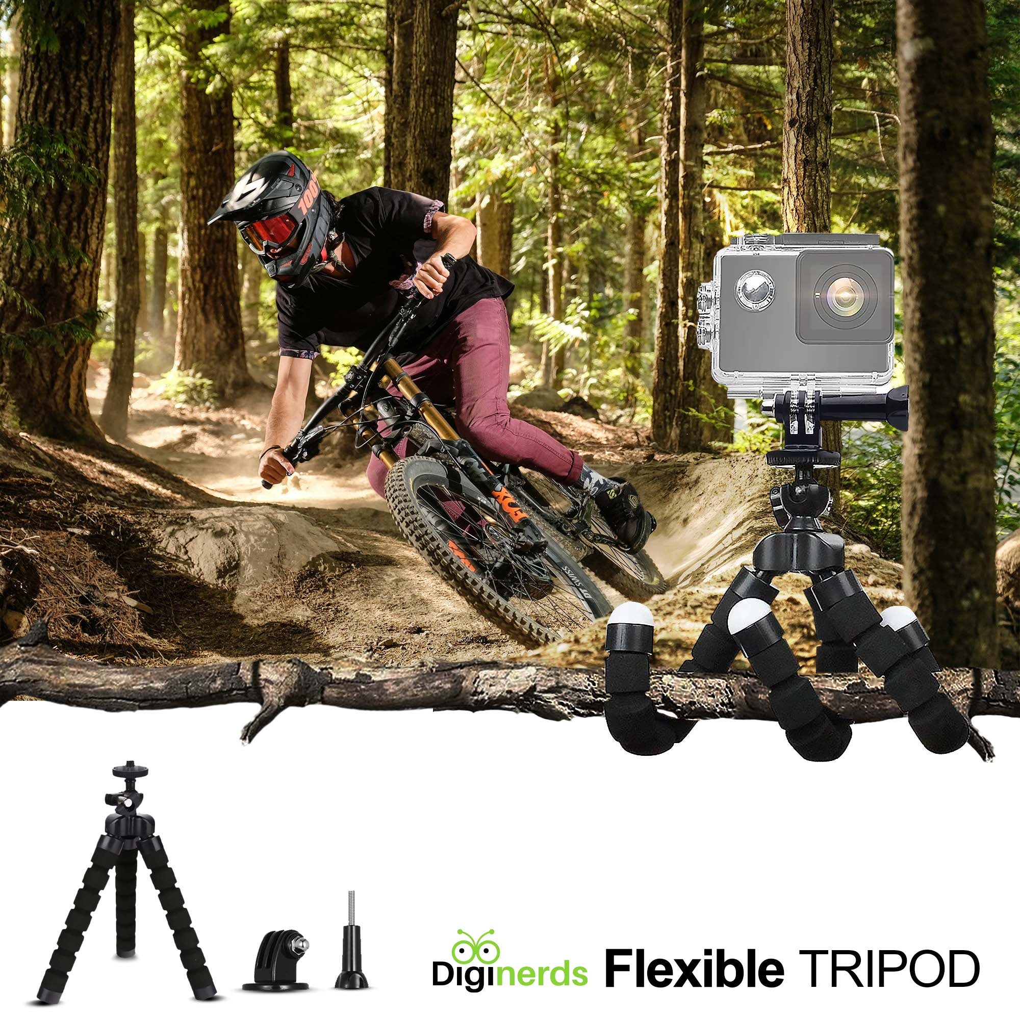 DigiNerds 50 in 1 Action Camera Accessory kit For Gopro and More.