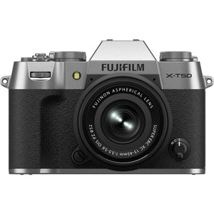 Fujifilm X-T50 Mirrorless Camera with 15-45mm f/3.5-5.6 Lens Bundle