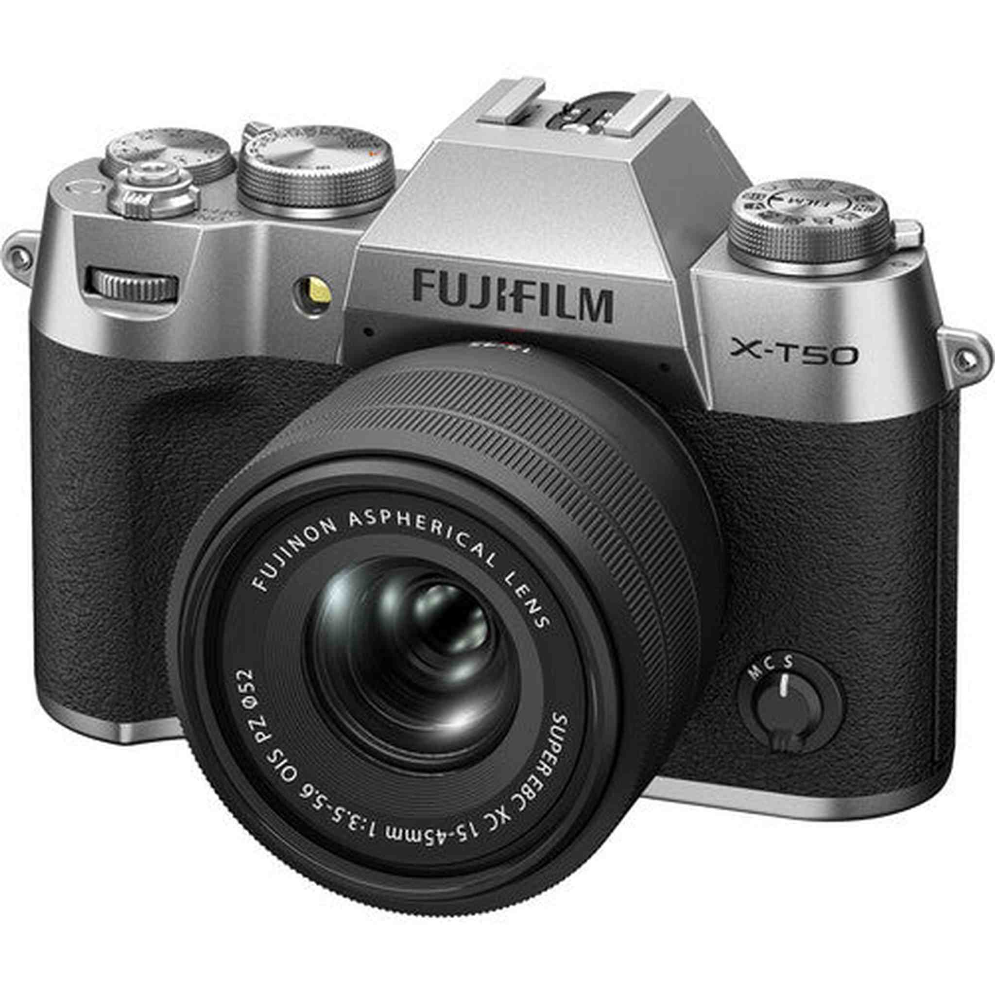 Fujifilm X-T50 Mirrorless Camera with 15-45mm f/3.5-5.6 Lens Bundle