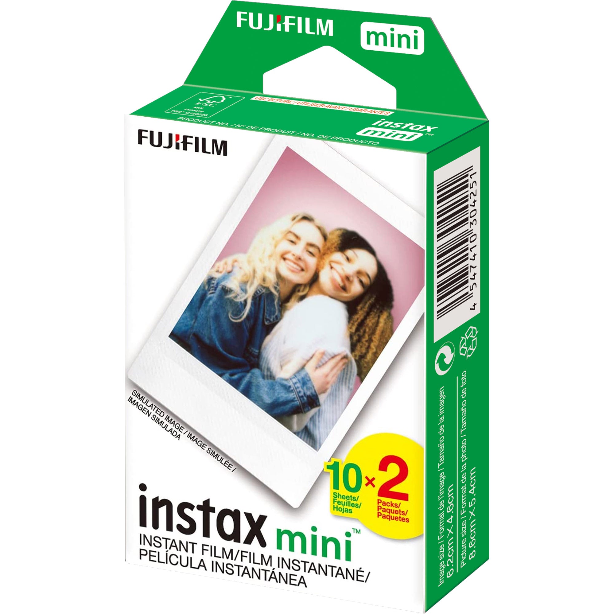 Fujifilm Instax Mini Instant Film (3 Twin Packs, 60 Total) for Instax Cameras