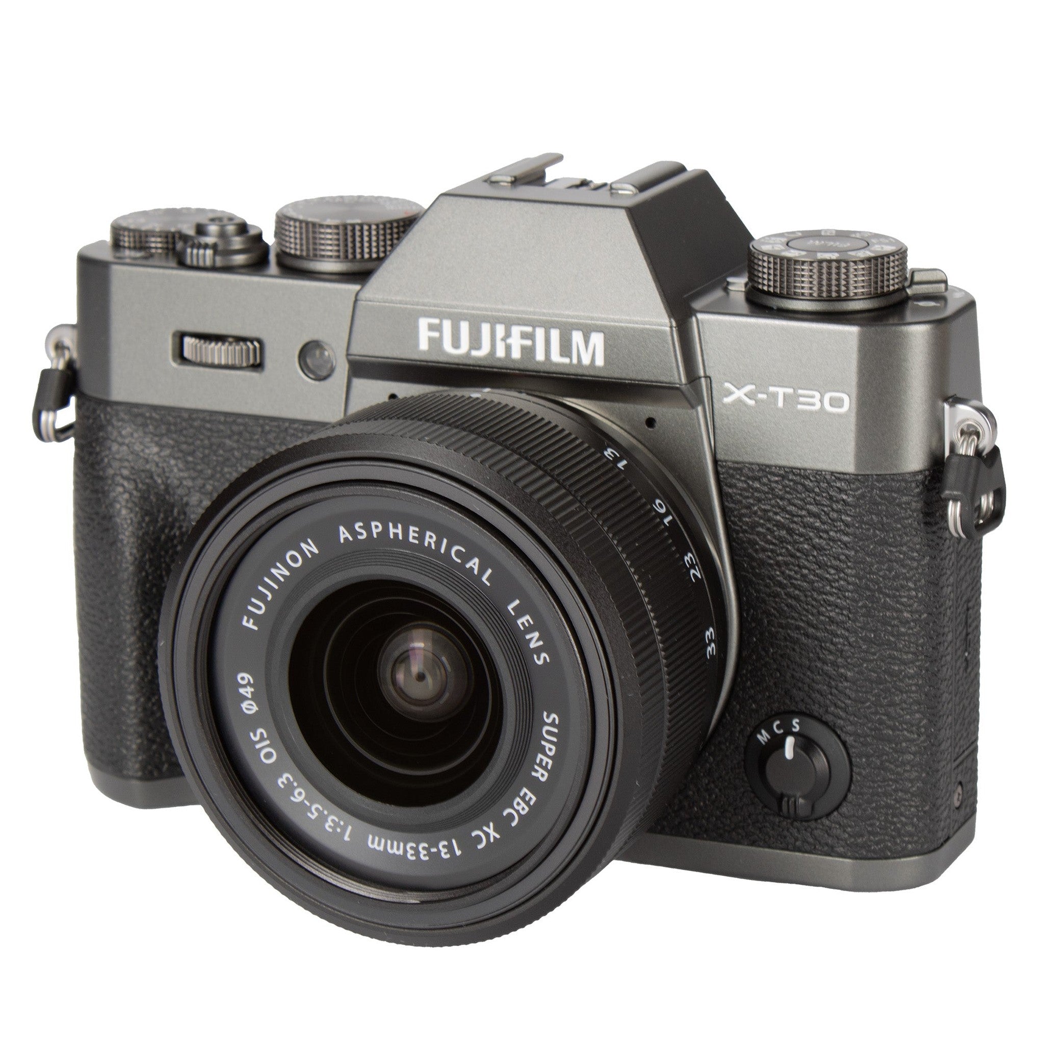 FUJIFILM X-T30 III Mirrorless Camera Body, with XC13-33mm Lens Kit, Charcoal Silver