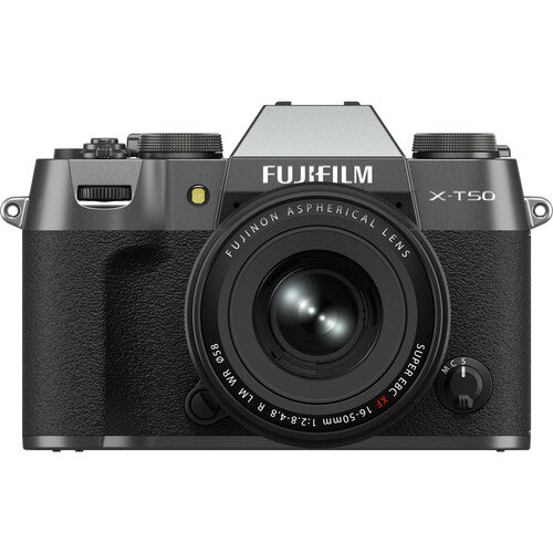 Fujifilm X-T50 Mirrorless Camera with 16-50mm f/2.8-4.8 Lens Charcoal Bundle