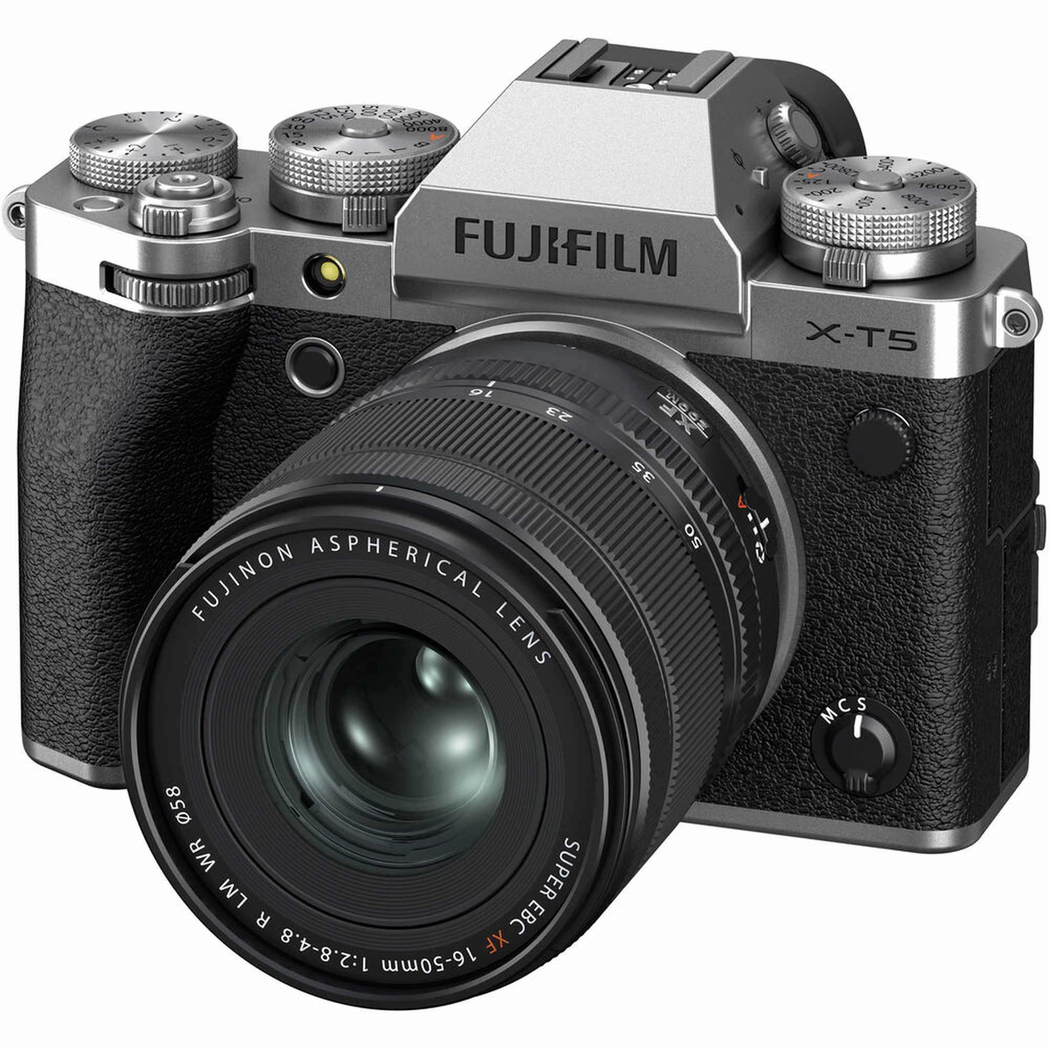 Fujifilm X-T50 Mirrorless Camera with XF 16-50mm f/2.8-4.8 Lens Silver Bundle