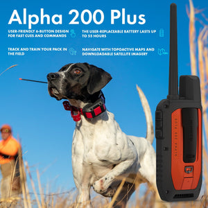 Garmin Alpha 200 Plus Dog Tracking and Training GPS Handheld+T20 Tracking Collar