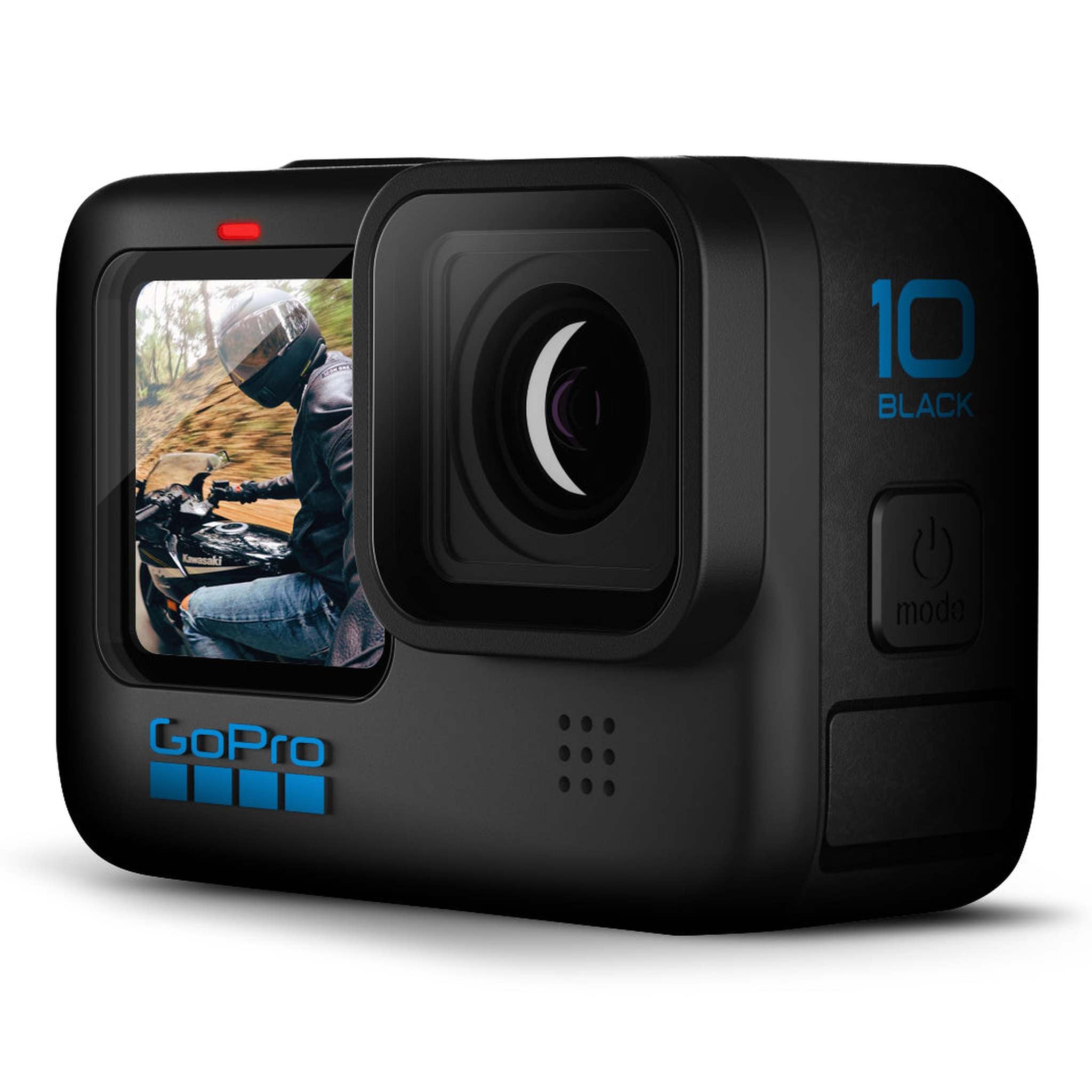 GoPro HERO10 - Action Camera + 64GB Card, 50 Piece Accessory Kit and 2 Batteries GoPro