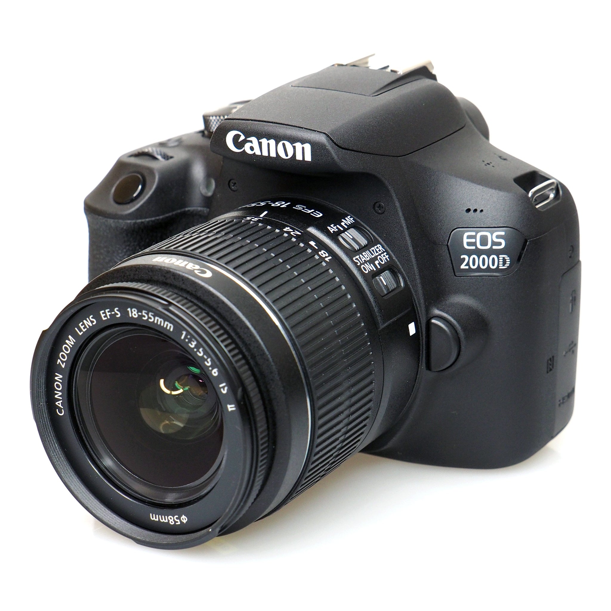 Canon EOS 2000D Rebel t7 DSLR Camera and EF-S 18-55 mm f/3.5-5.6 IS II Lens + 75-300mm Telephoto Zoom Lens + 64GB Memory Card