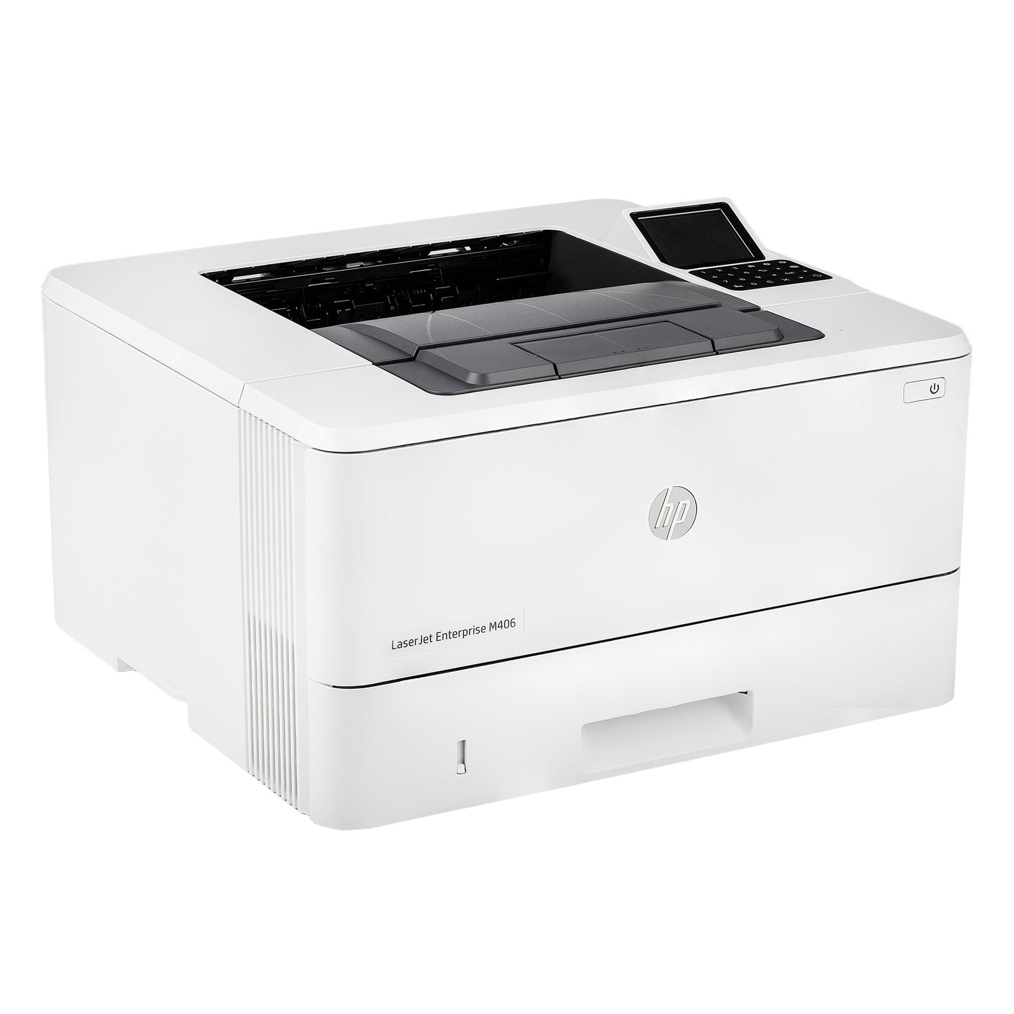 HP LaserJet Enterprise M406dn Monochrome Printer with built-in Ethernet & 2-sided printing 3PZ15A , white HP