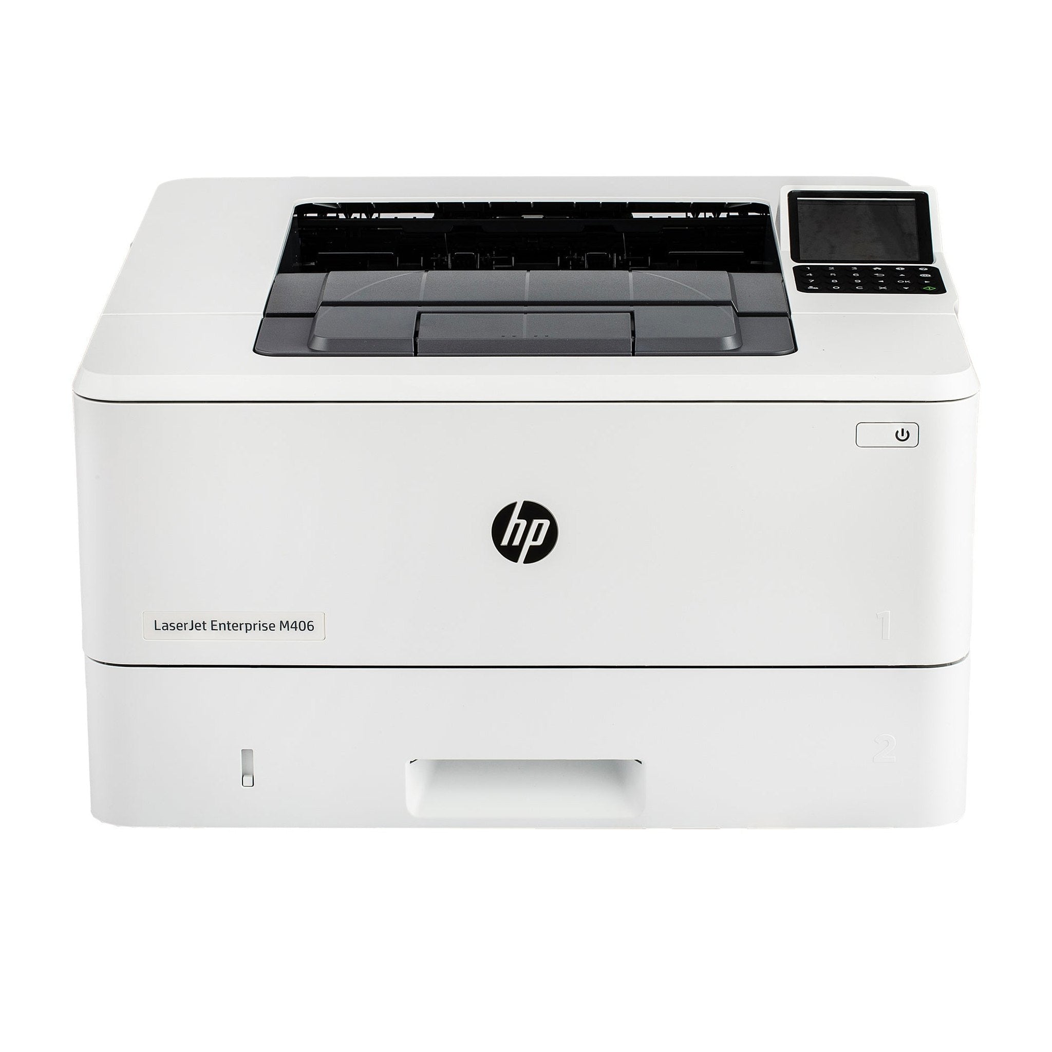 HP LaserJet Enterprise M406dn Monochrome Printer with built-in Ethernet & 2-sided printing 3PZ15A , white HP