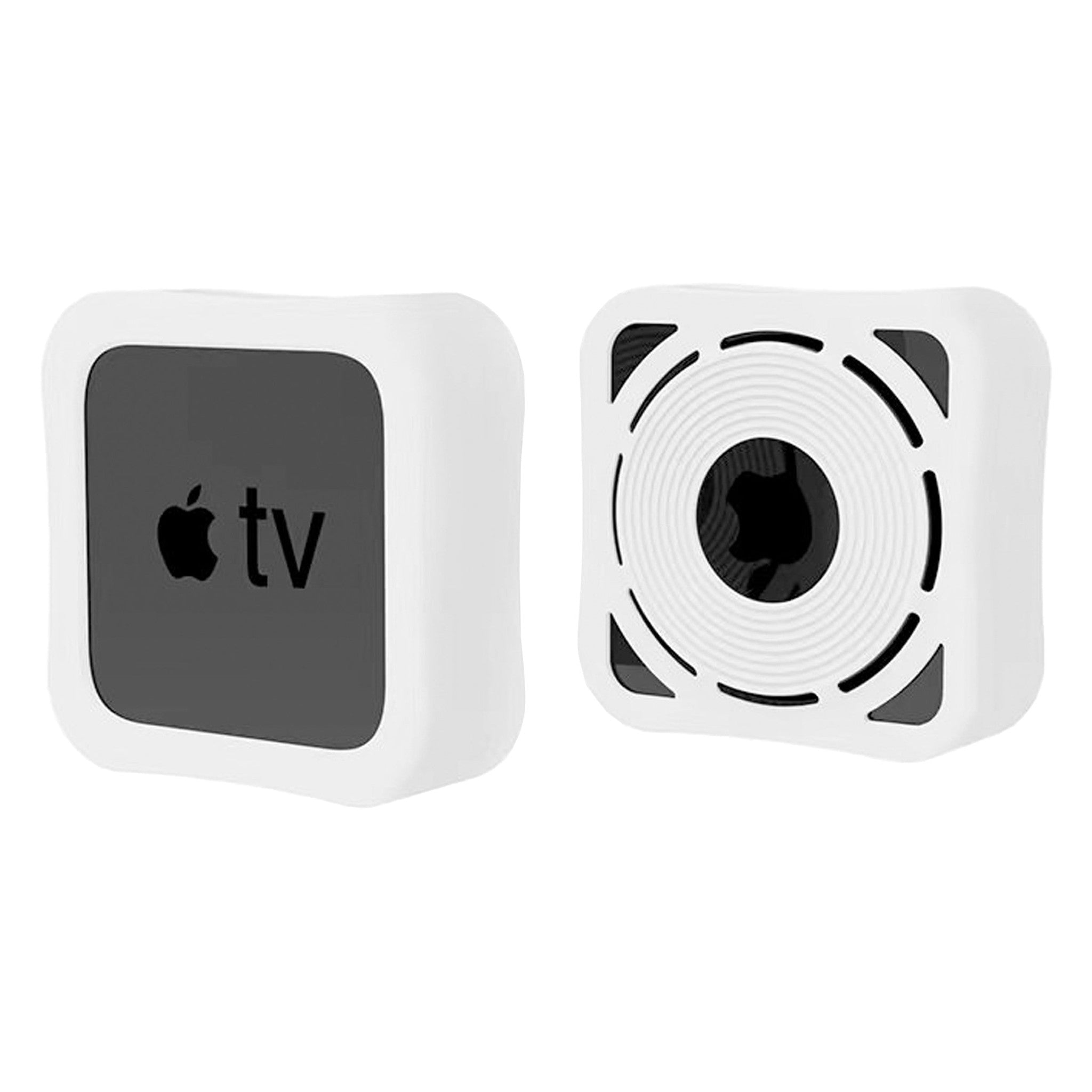 Silicone Case for Apple TV 4K Remote Control & Set-top Box case - White 6Ave
