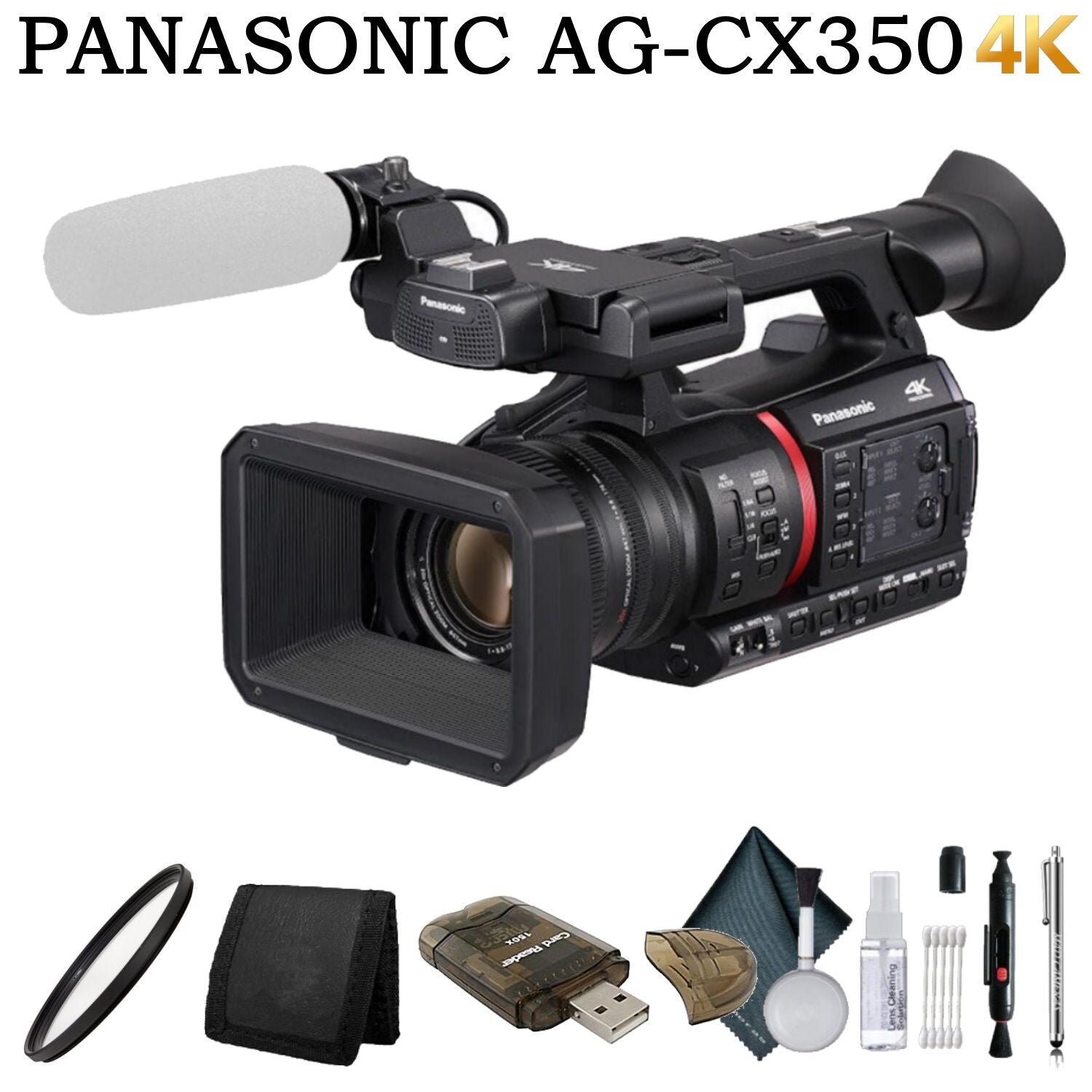 Panasonic AG-CX350 4K Handheld Camcorder