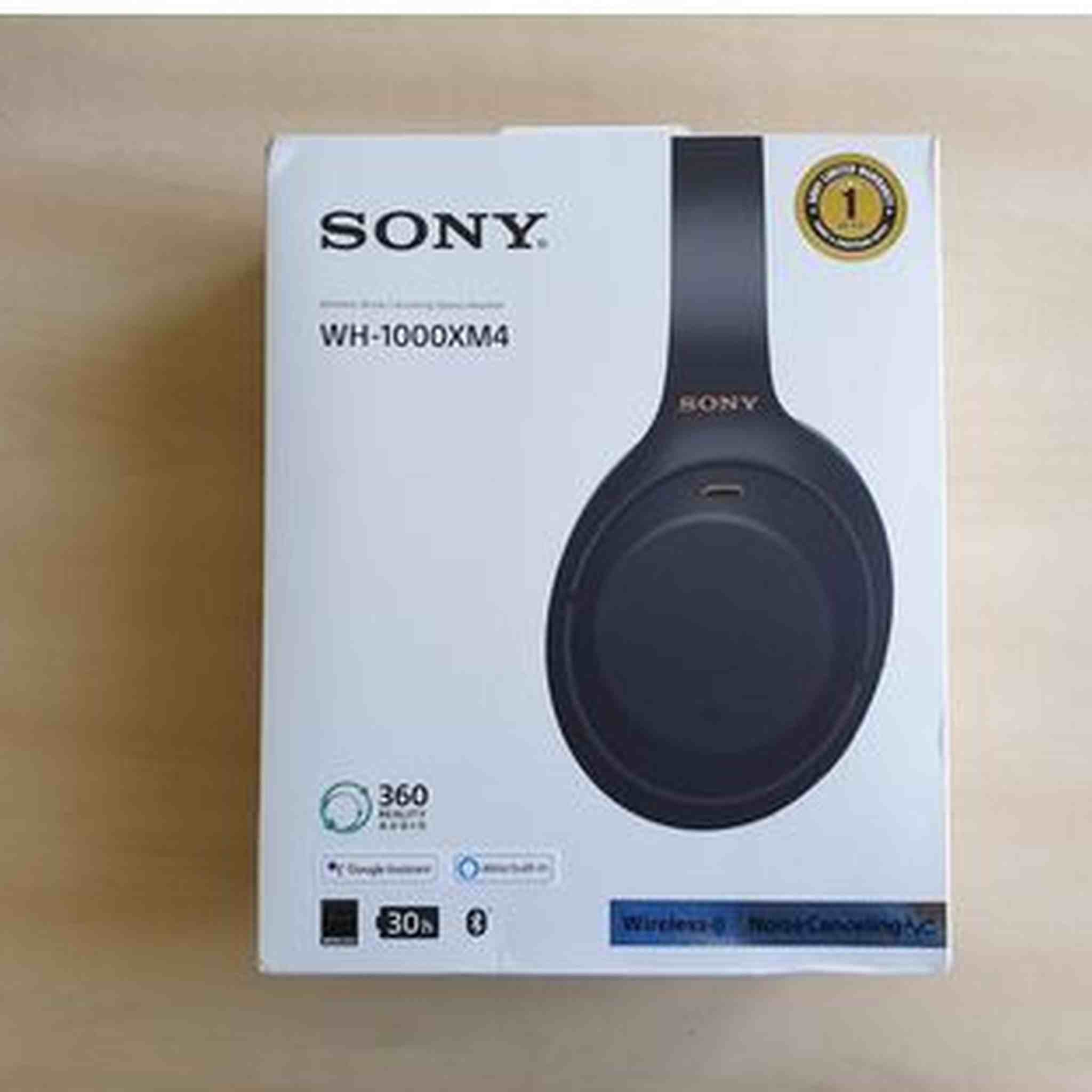 Sony WH-1000XM4 Wireless Industry Leading Noise Canceling Overhead Headphones with Mic for Phone-Call and Alexa Voice Control, Black