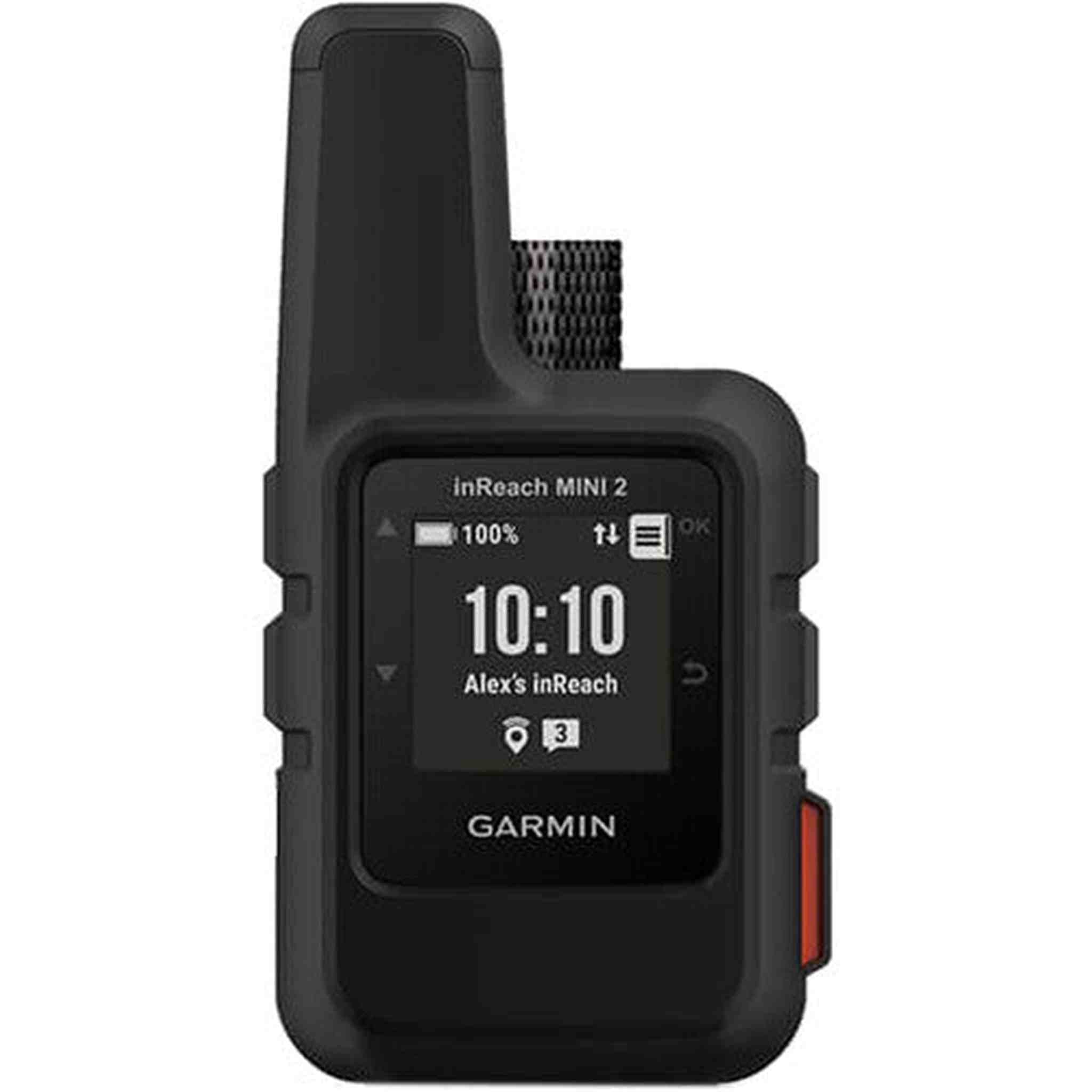 Garmin inReach Mini 2 Satellite Communicator Black with Battery Charger Bundle