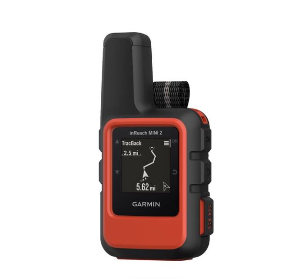 Garmin inReach Mini 2 Satellite Communicator (Flame Red) with Battery Charger