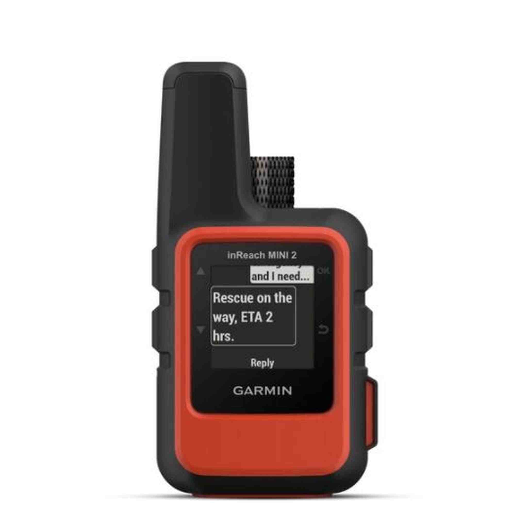 Garmin inReach Mini 2 Satellite Communicator Flame Red with Power Adapters