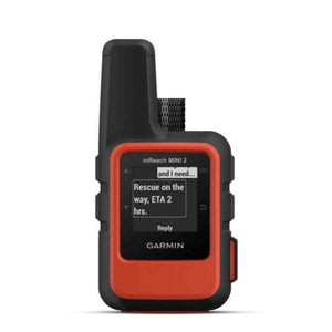 Garmin inReach Mini 2 Satellite Communicator Flame Red with Power Adapters