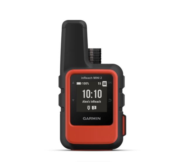 Garmin inReach Mini 2 Satellite Communicator (Flame Red) with Battery Charger