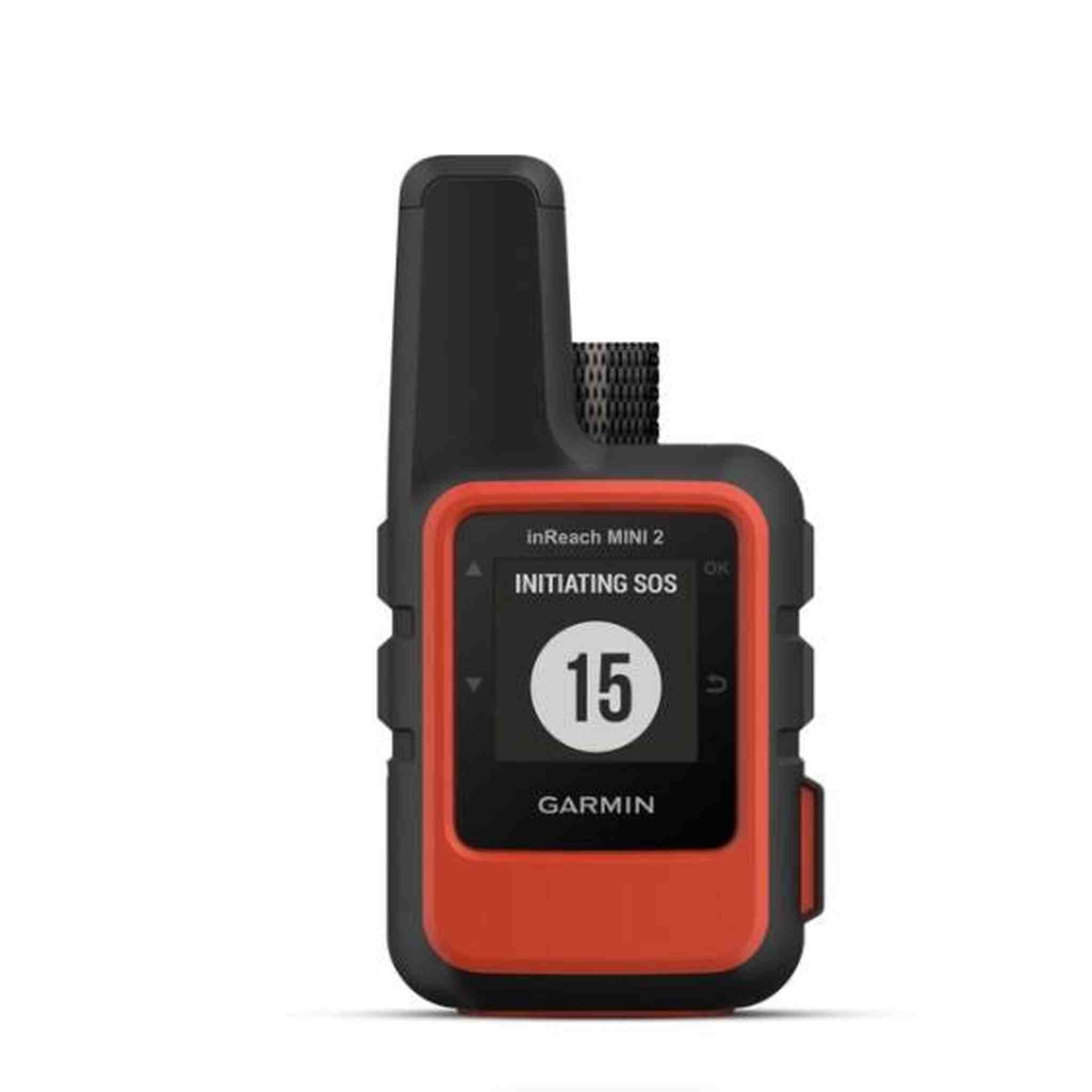 Garmin inReach Mini 2 Satellite Communicator Flame Red with Battery Charger