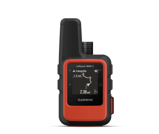 Garmin inReach Mini 2 Satellite Communicator (Flame Red) with Battery Charger