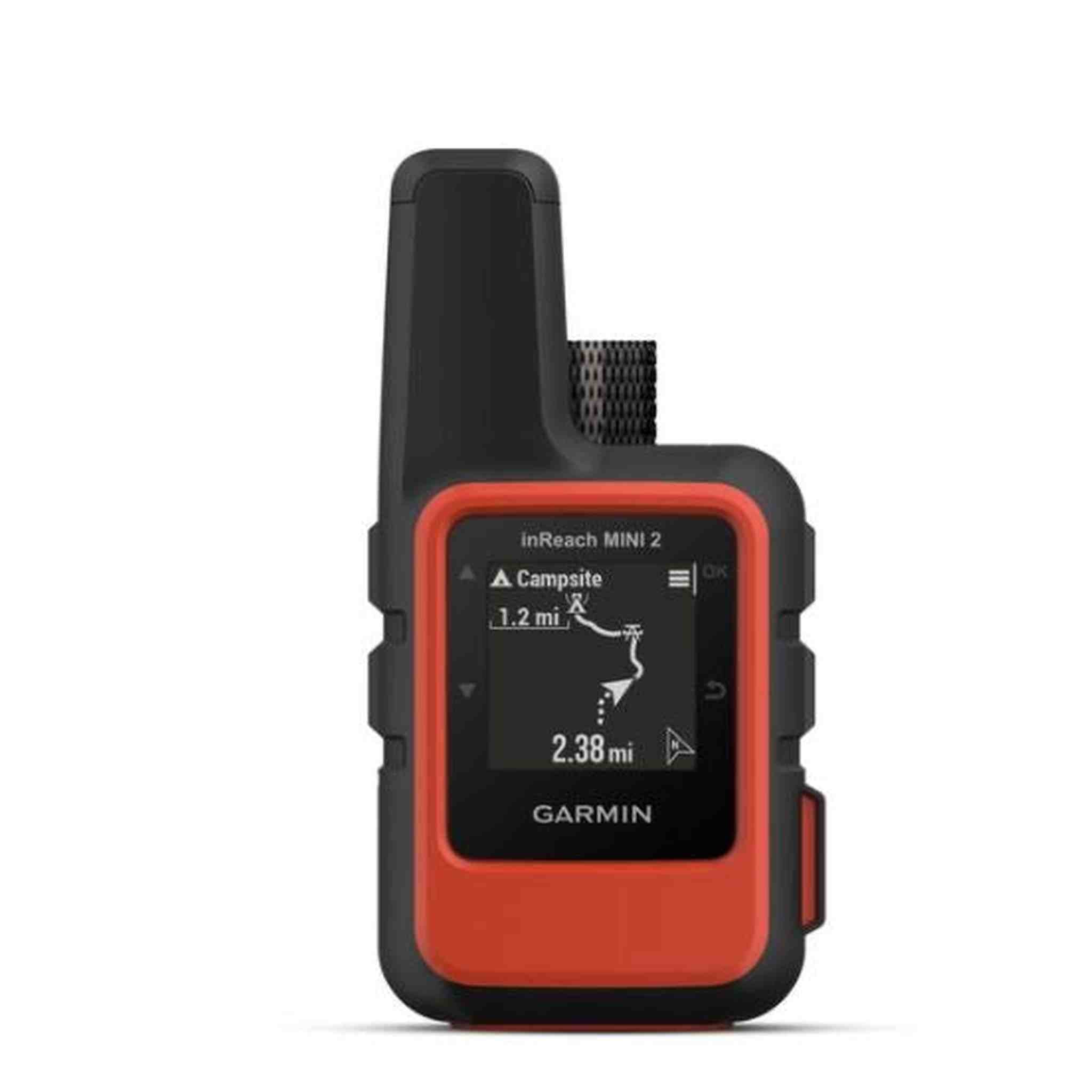 Garmin inReach Mini 2 Satellite Communicator Flame Red with Power Adapters