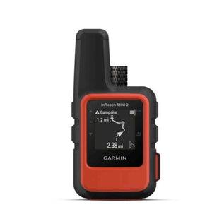Garmin inReach Mini 2 Satellite Communicator Flame Red with Power Adapters