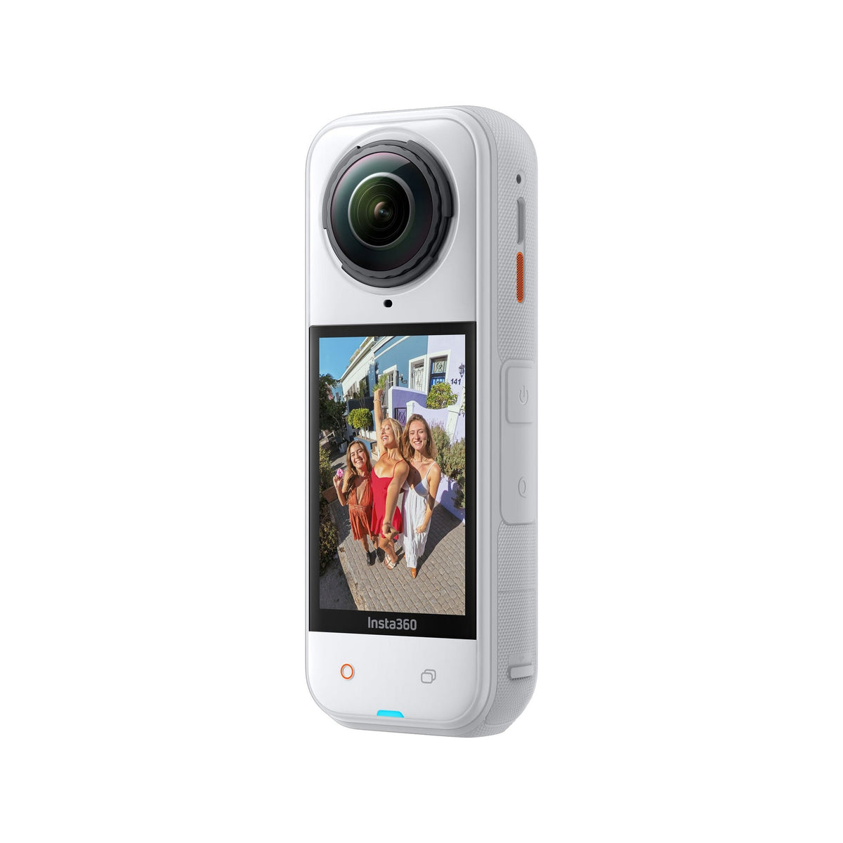 Insta360 X5 Satin White - Waterproof 8K 360° Action Camera, Leading Low Light, Invisible Selfie Stick Effect, Rugged and Replaceable Lens, 3-Hour Battery, Built-in Wind Guard, Stabilization
