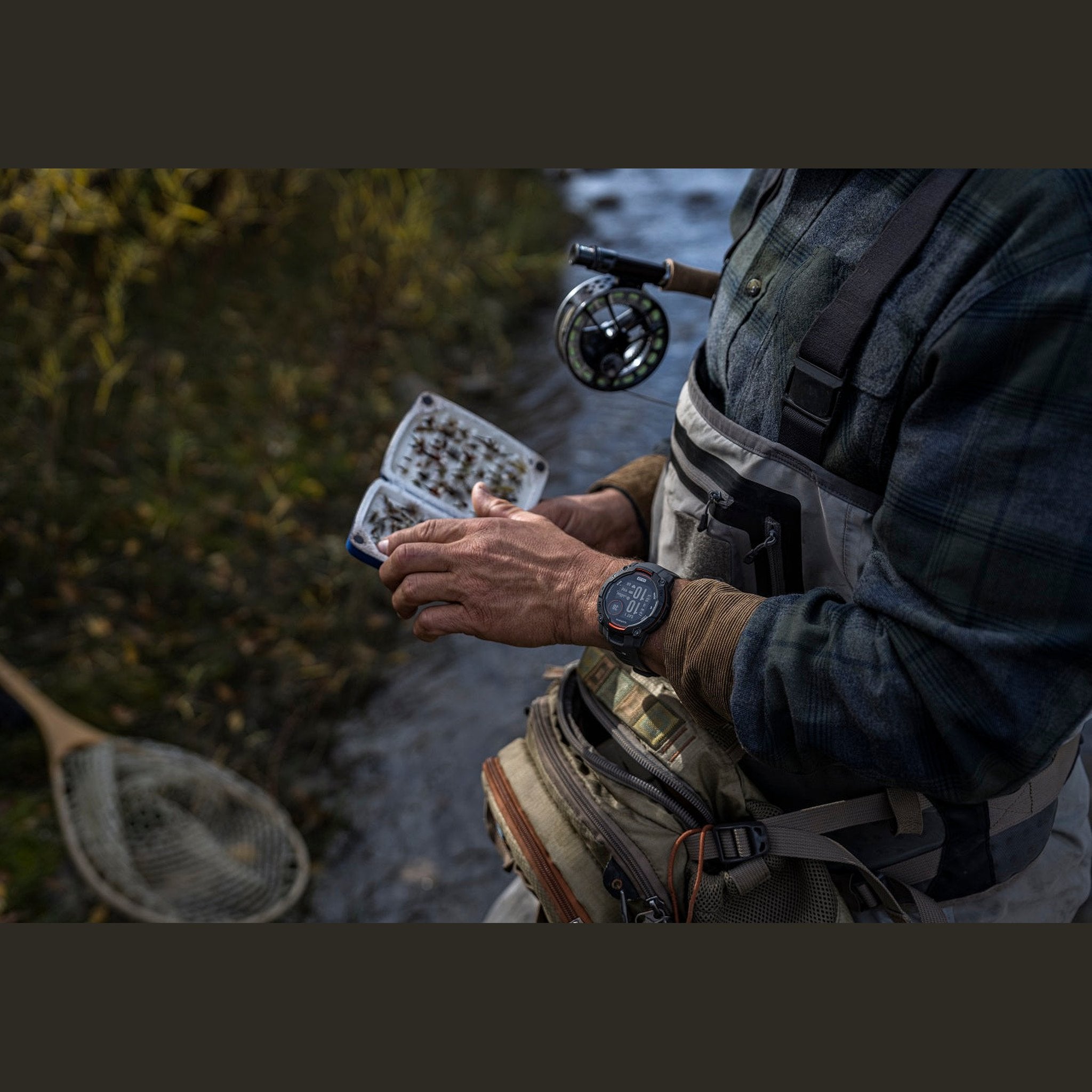 Garmin Instinct 3 50mm Outdoor GPS Smartwatch, 24 Days of Battery Life Charcoal