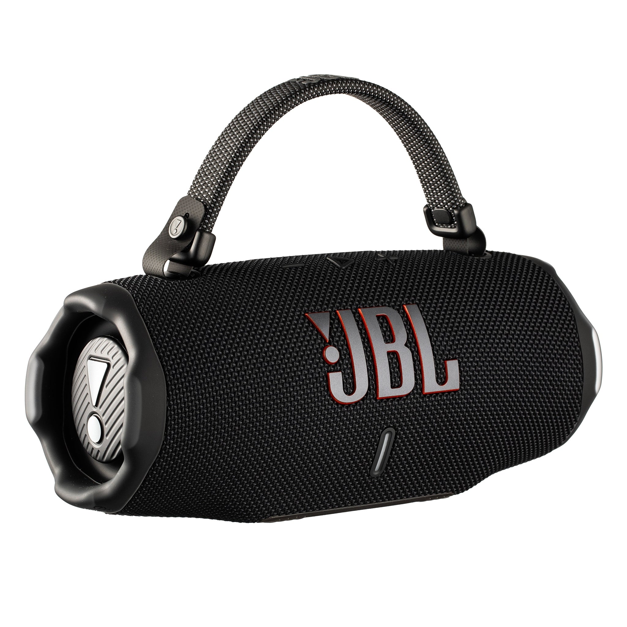 JBL Charge 6 - Portable Waterproof & Drop-Proof Bluetooth Speaker, Bold Pro Sound with AI Sound Boost, 28Hrs of Playtime, Built-in powerbank & Comes with a Sturdy/Removable Carrying Strap Black