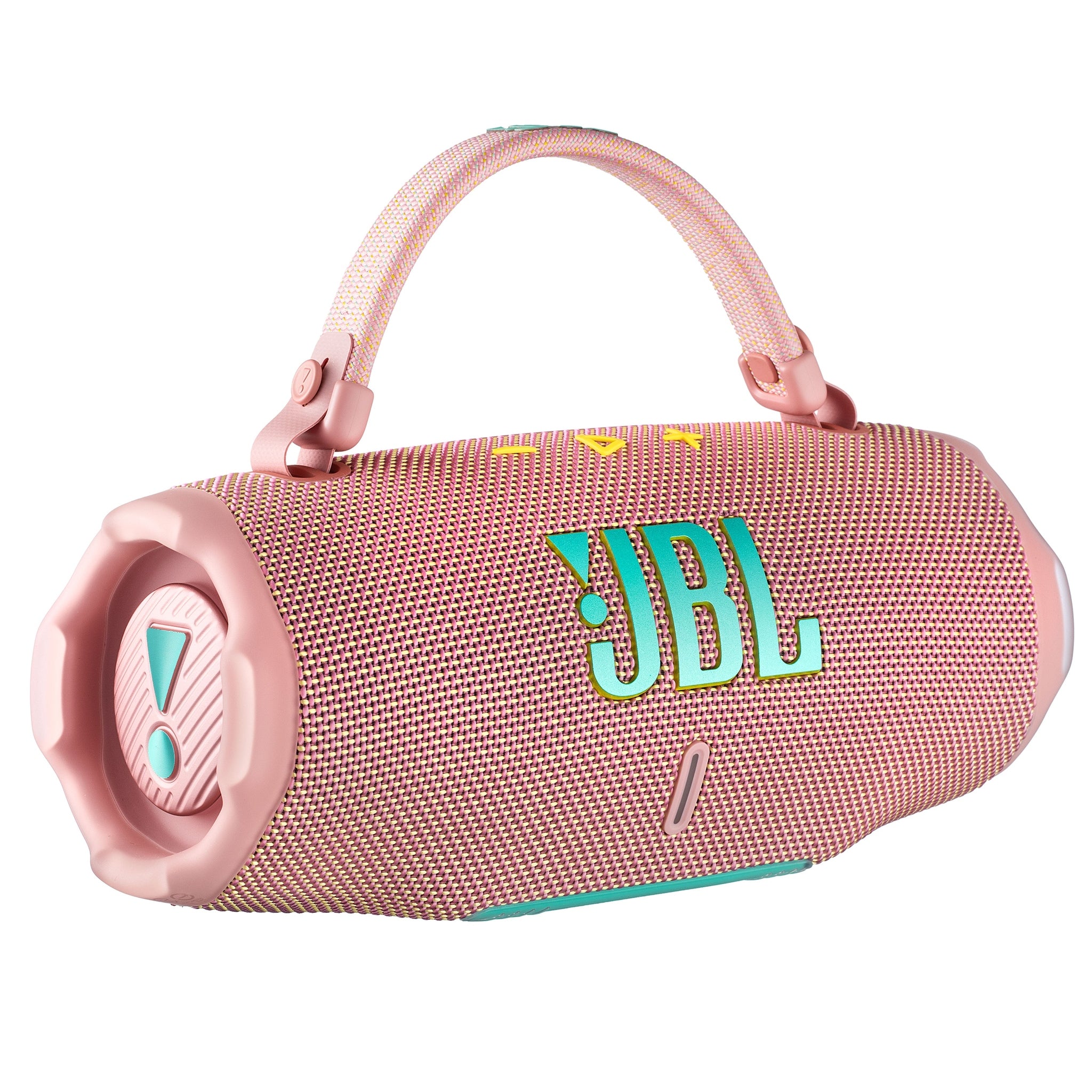 JBL Charge 6 - Portable Waterproof & Drop-Proof Bluetooth Speaker, Bold Pro Sound with AI Sound Boost, 28Hrs of Playtime, Built-in powerbank & Comes with a Sturdy/Removable Carrying Strap Pink