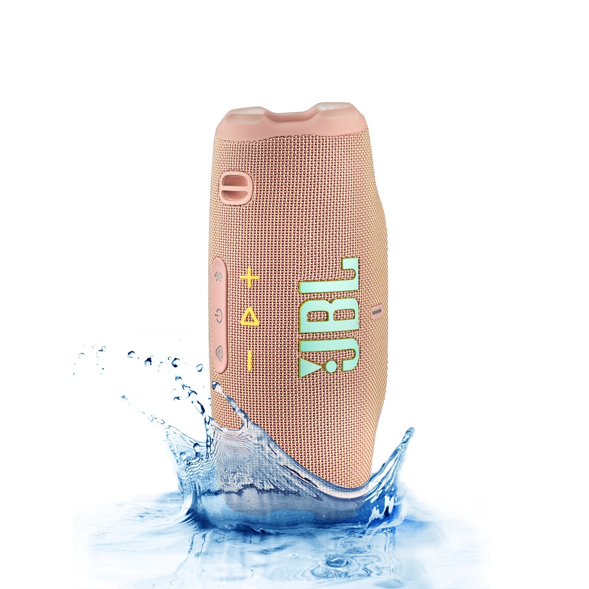 JBL Charge 6 - Portable Waterproof & Drop-Proof Bluetooth Speaker, Bold Pro Sound with AI Sound Boost, 28Hrs of Playtime, Built-in powerbank & Comes with a Sturdy/Removable Carrying Strap Pink
