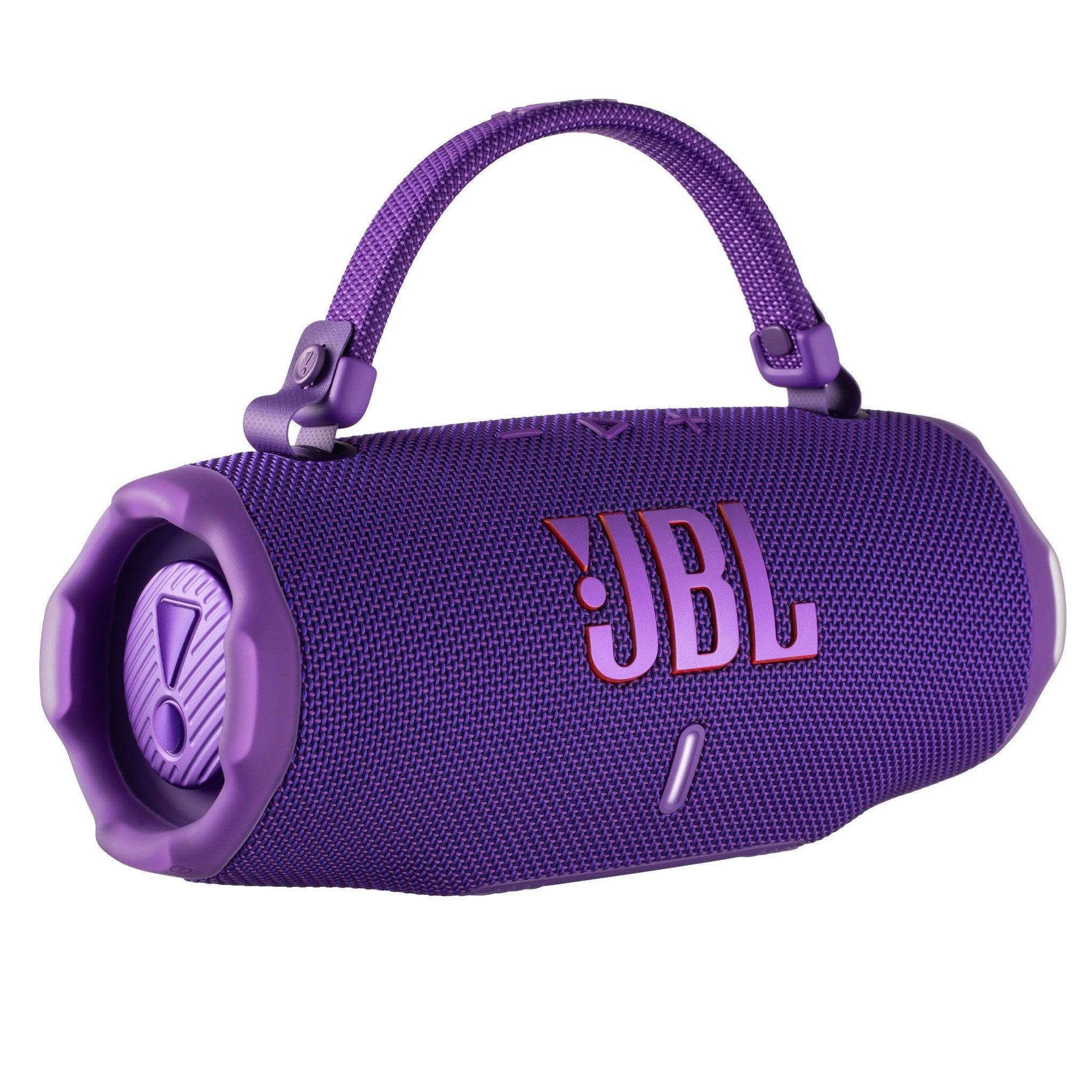 JBL Charge 6 - Portable Waterproof & Drop-Proof Bluetooth Speaker, Bold Pro Sound with AI Sound Boost, 28Hrs of Playtime, Built-in powerbank & Comes with a Sturdy/Removable Carrying Strap Purple