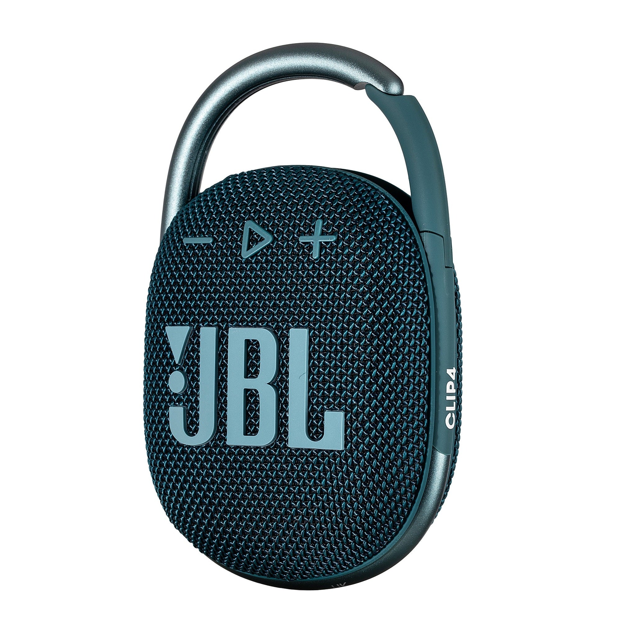 JBL Clip 4 - Portable Mini Bluetooth Speaker, big audio and punchy bass, integrated carabiner, IP67 waterproof and dustproof, 10 hours of playtime, speaker for home, outdoor and travel Blue