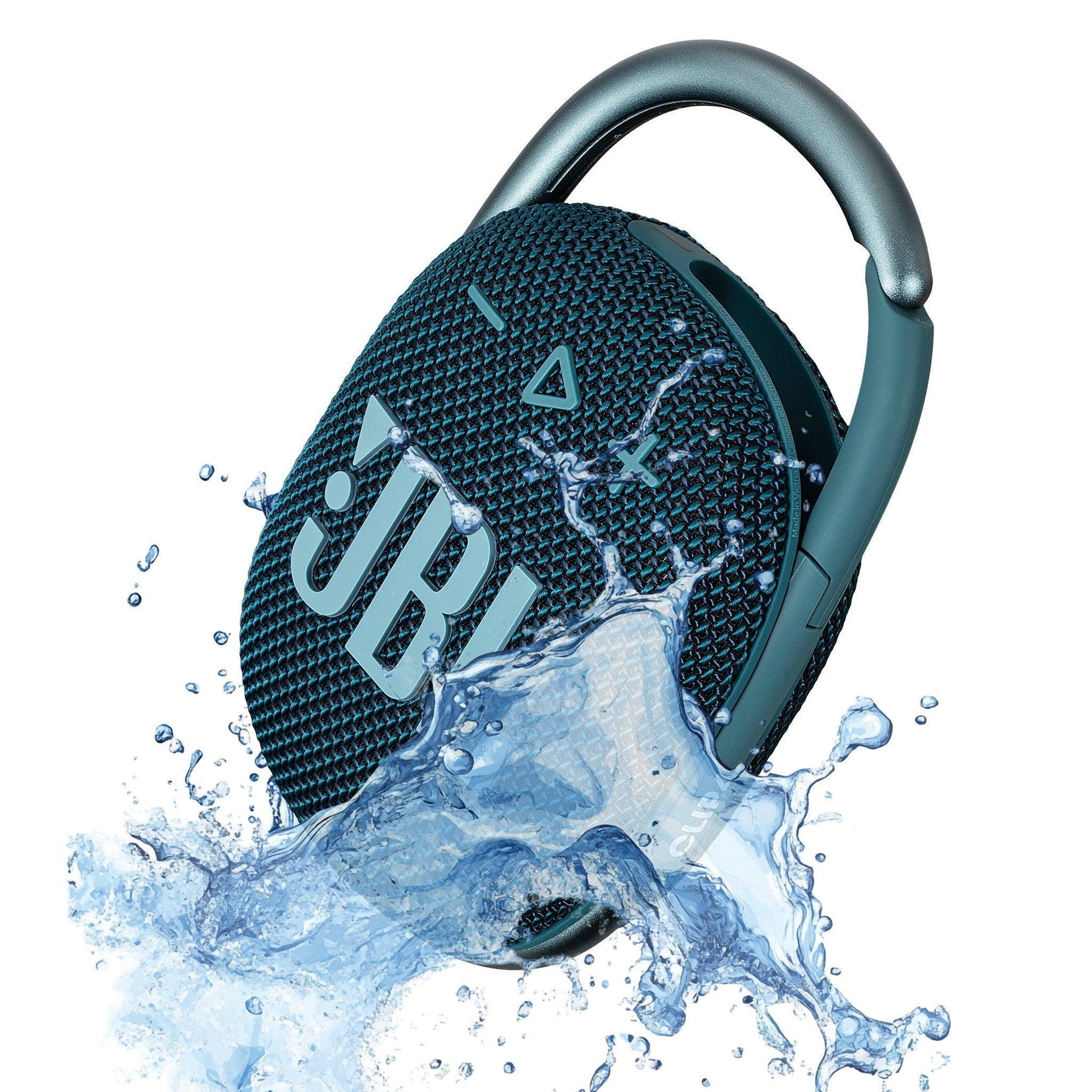 JBL Clip 4 - Portable Mini Bluetooth Speaker, big audio and punchy bass, integrated carabiner, IP67 waterproof and dustproof, 10 hours of playtime, speaker for home, outdoor and travel Blue