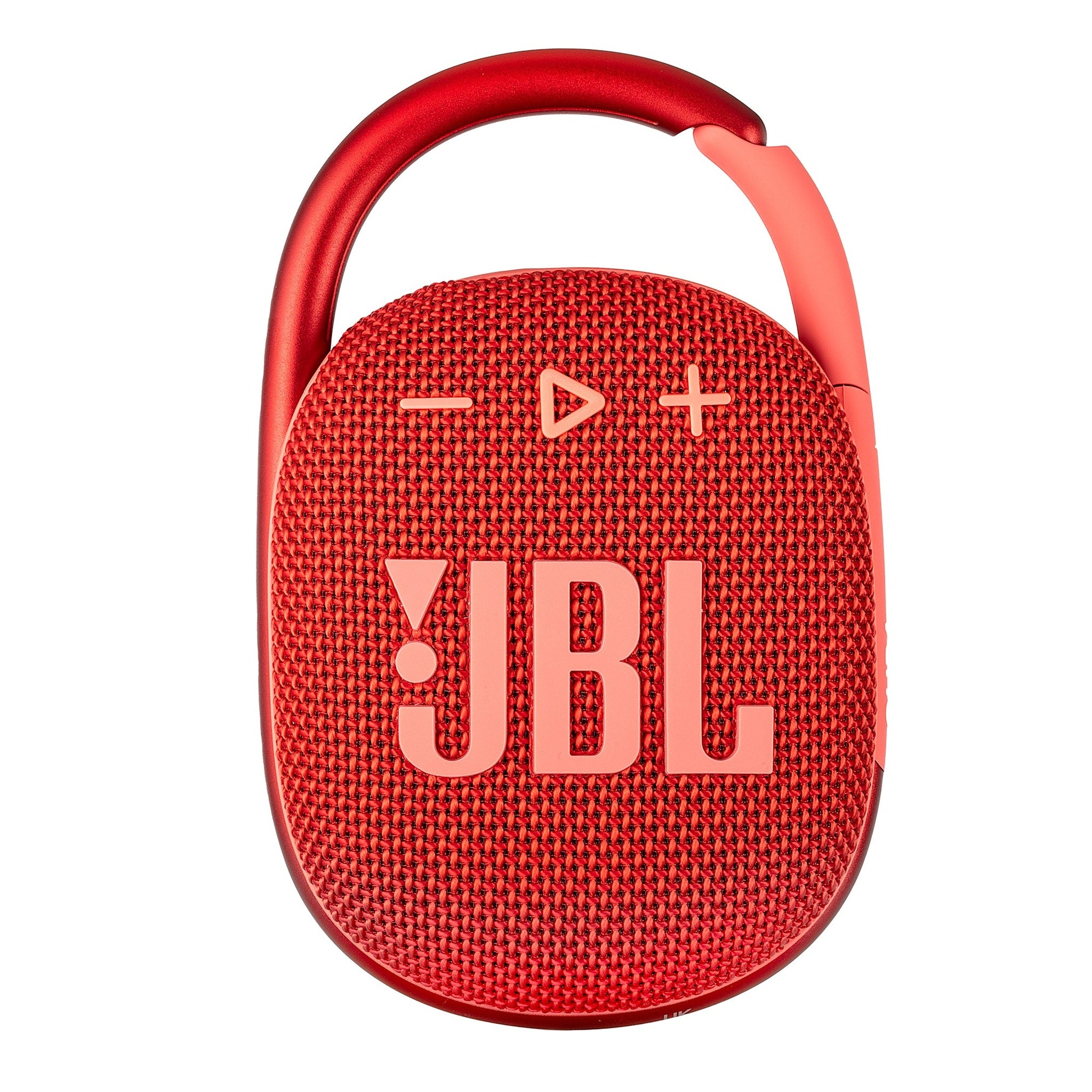 JBL Clip 4 - Portable Mini Bluetooth Speaker, big audio and punchy bass, integrated carabiner, IP67 waterproof and dustproof, 10 hours of playtime, speaker for home, outdoor and travel Red