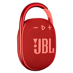 JBL Clip 4 - Portable Mini Bluetooth Speaker, big audio and punchy bass, integrated carabiner, IP67 waterproof and dustproof, 10 hours of playtime, speaker for home, outdoor and travel Red