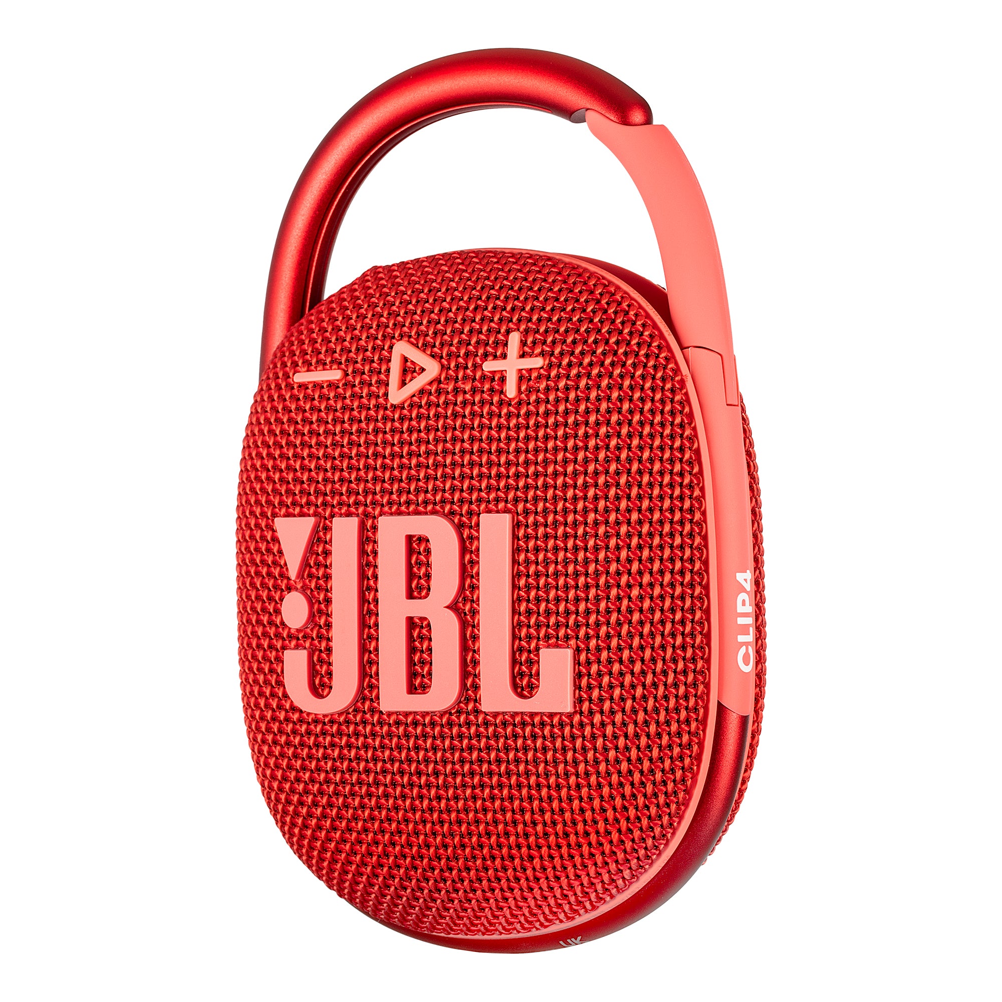 JBL Clip 4 - Portable Mini Bluetooth Speaker, big audio and punchy bass, integrated carabiner, IP67 waterproof and dustproof, 10 hours of playtime, speaker for home, outdoor and travel Red