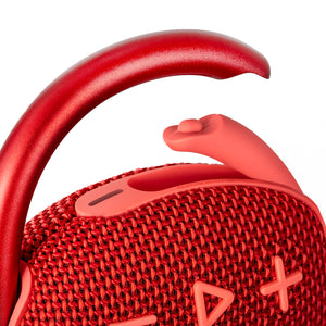 JBL Clip 4 - Portable Mini Bluetooth Speaker, big audio and punchy bass, integrated carabiner, IP67 waterproof and dustproof, 10 hours of playtime, speaker for home, outdoor and travel Red
