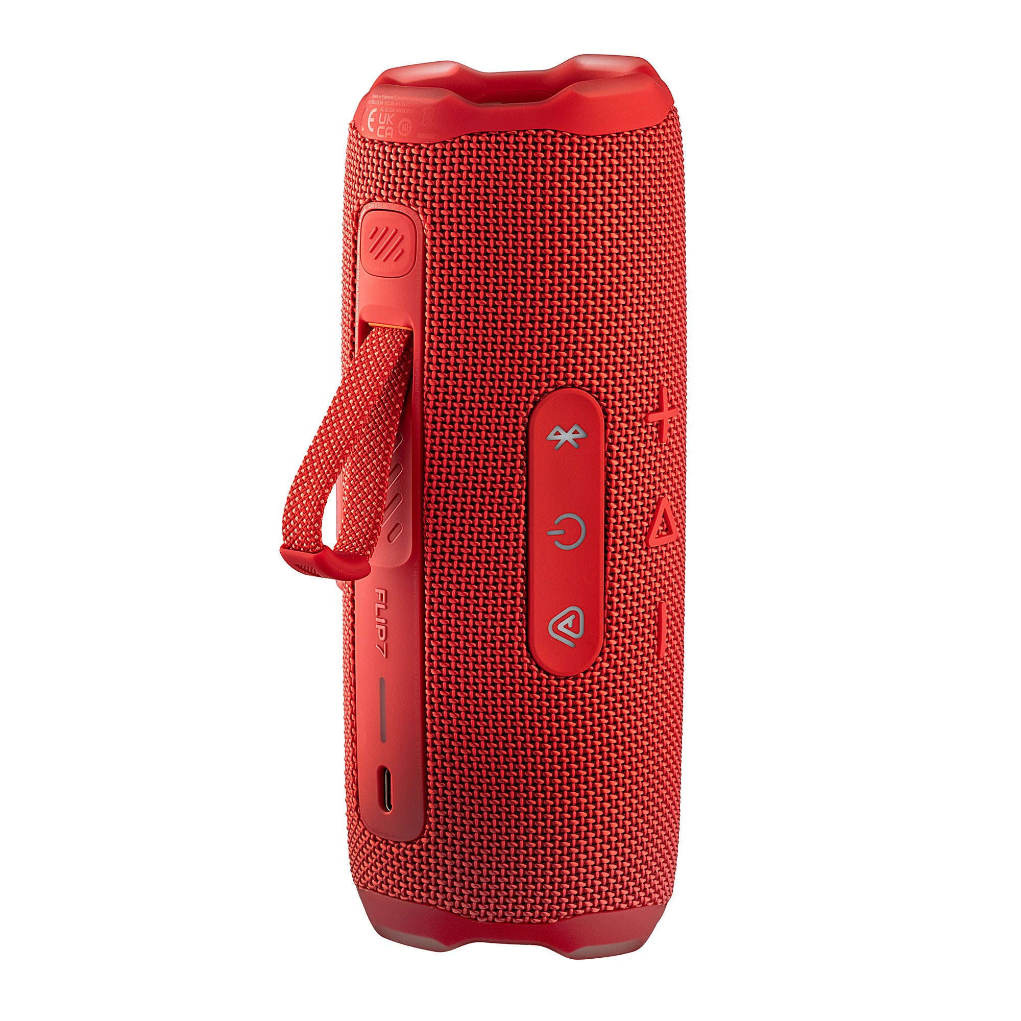 JBL Flip 7 - Portable Waterproof and Drop-Proof Speaker, Bold Pro Sound with AI Sound Boost, 16Hrs of Playtime, and PushLock System with Interchangeable Accessories Red