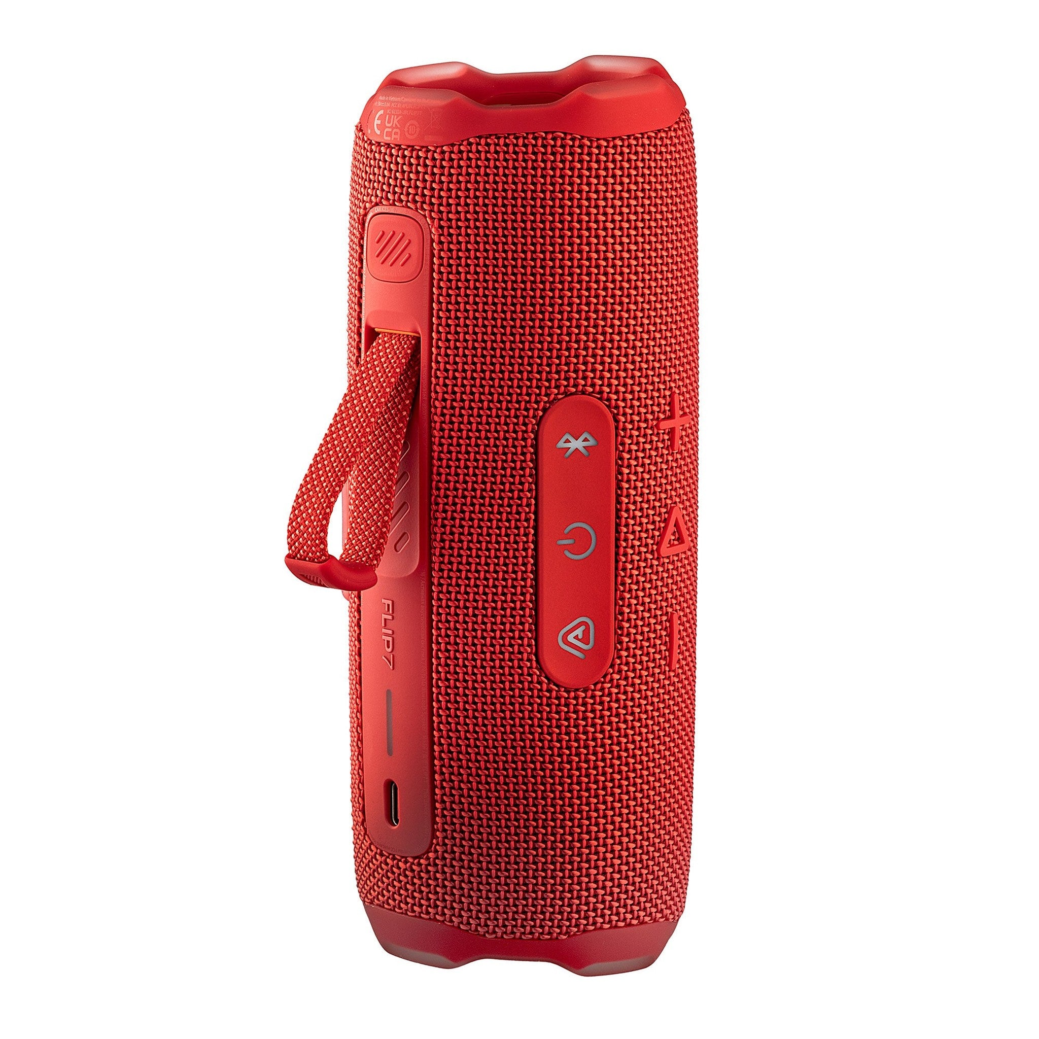 JBL Flip 7 - Portable Waterproof and Drop-Proof Speaker, Bold Pro Sound with AI Sound Boost, 16Hrs of Playtime, and PushLock System with Interchangeable Accessories Red