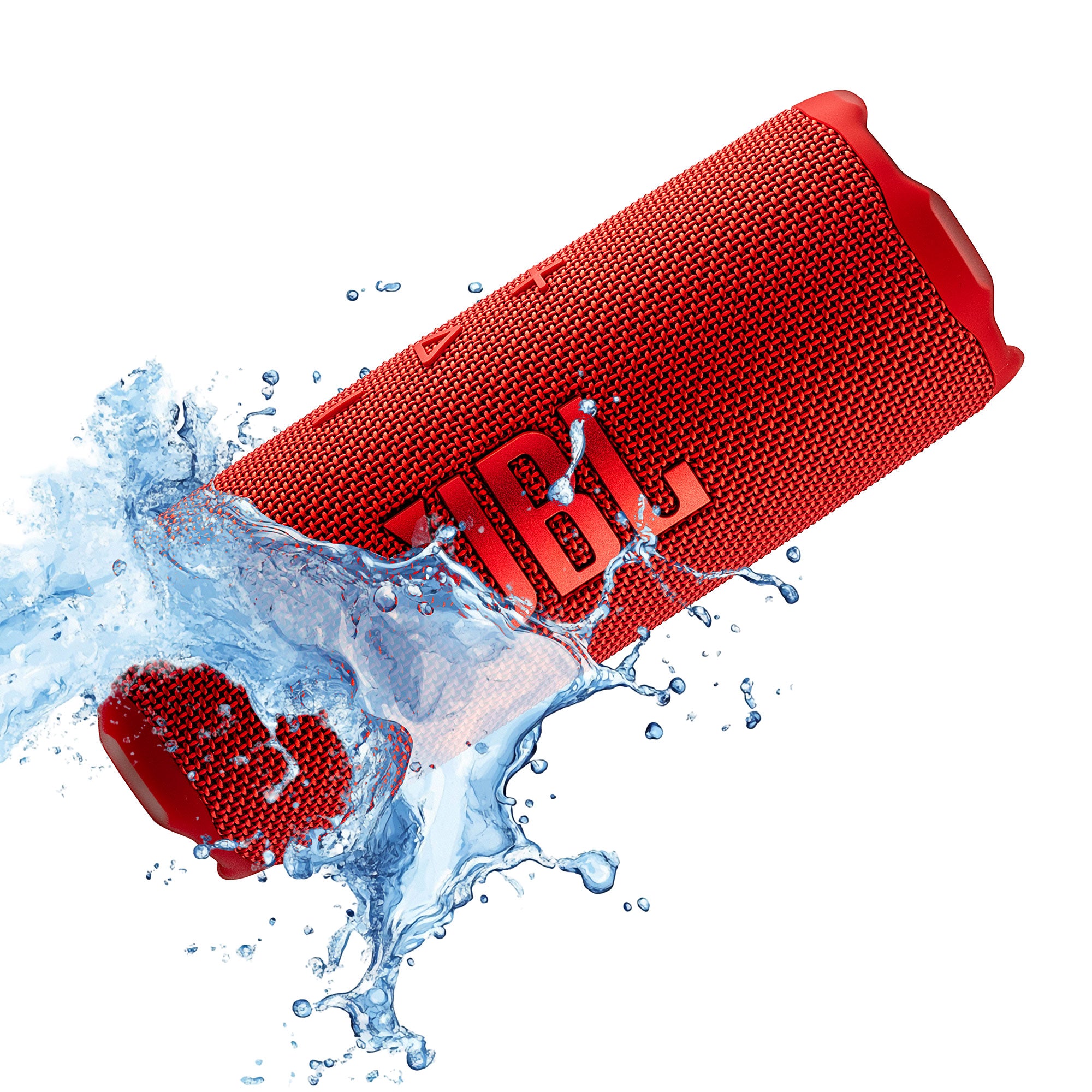 JBL Flip 7 - Portable Waterproof and Drop-Proof Speaker, Bold Pro Sound with AI Sound Boost, 16Hrs of Playtime, and PushLock System with Interchangeable Accessories Red