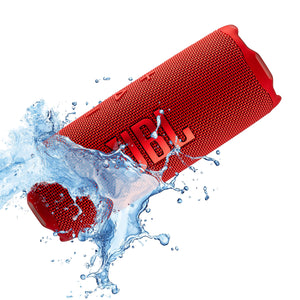 JBL Flip 7 - Portable Waterproof and Drop-Proof Speaker, Bold Pro Sound with AI Sound Boost, 16Hrs of Playtime, and PushLock System with Interchangeable Accessories Red