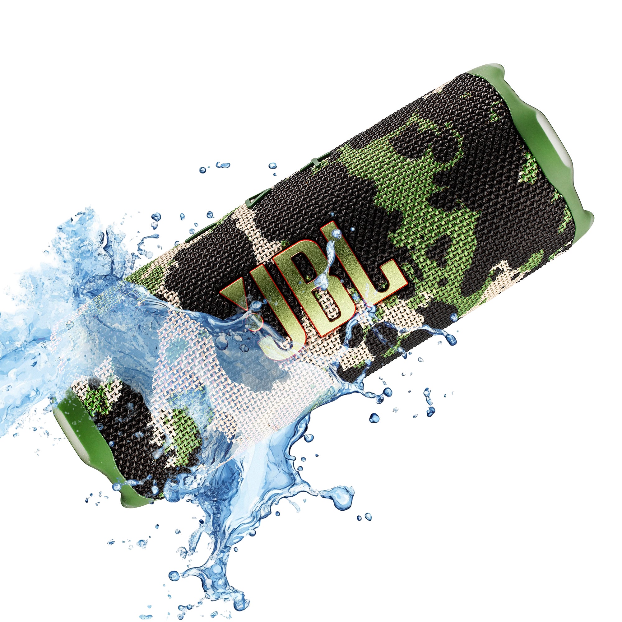 JBL Flip 7 - Portable Waterproof and Drop-Proof Speaker, Bold Pro Sound with AI Sound Boost, 16Hrs of Playtime, and PushLock System with Interchangeable Accessories Squad