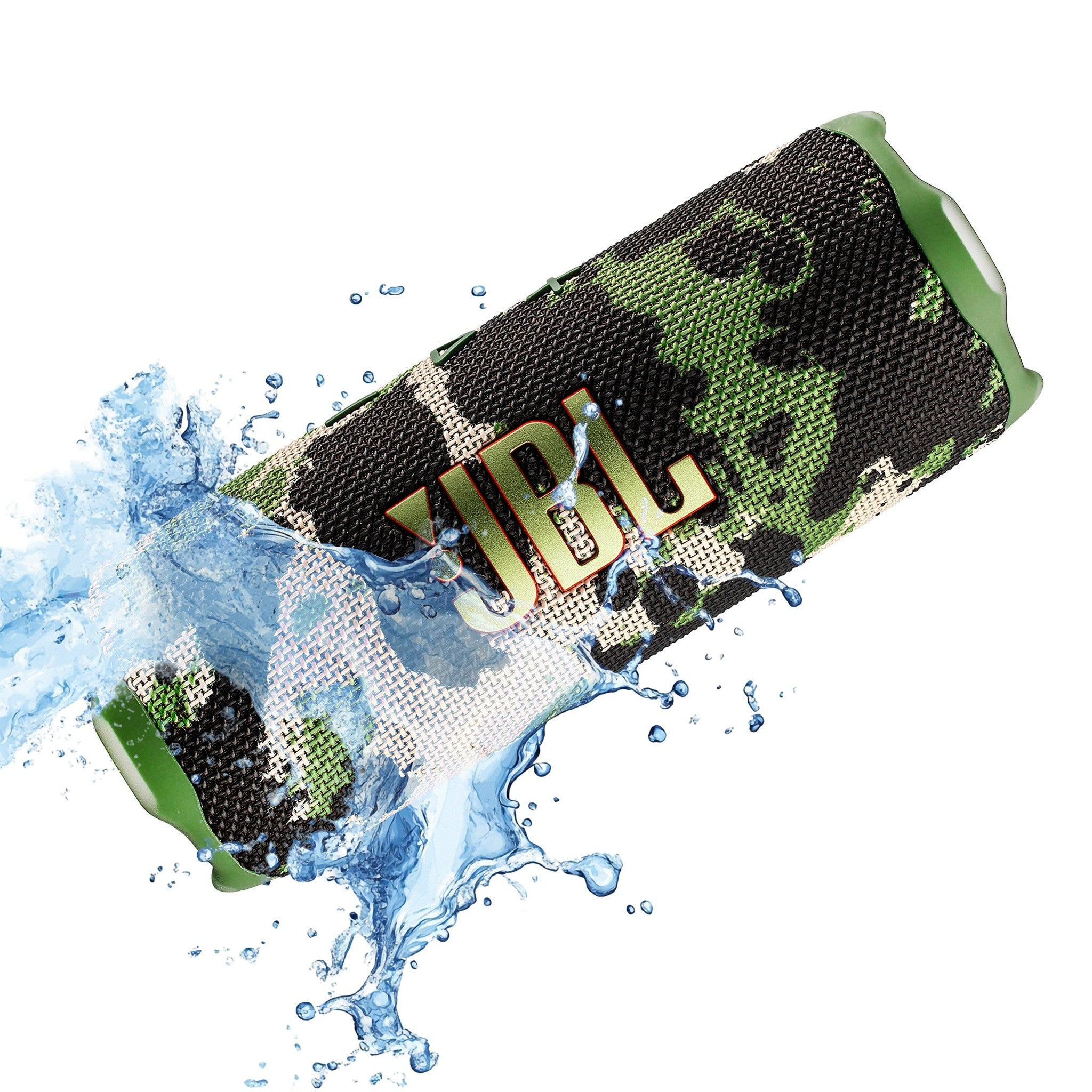 JBL Flip 7 - Portable Waterproof and Drop-Proof Speaker, Bold Pro Sound with AI Sound Boost, 16Hrs of Playtime, and PushLock System with Interchangeable Accessories Squad