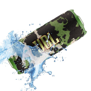 JBL Flip 7 - Portable Waterproof and Drop-Proof Speaker, Bold Pro Sound with AI Sound Boost, 16Hrs of Playtime, and PushLock System with Interchangeable Accessories Squad