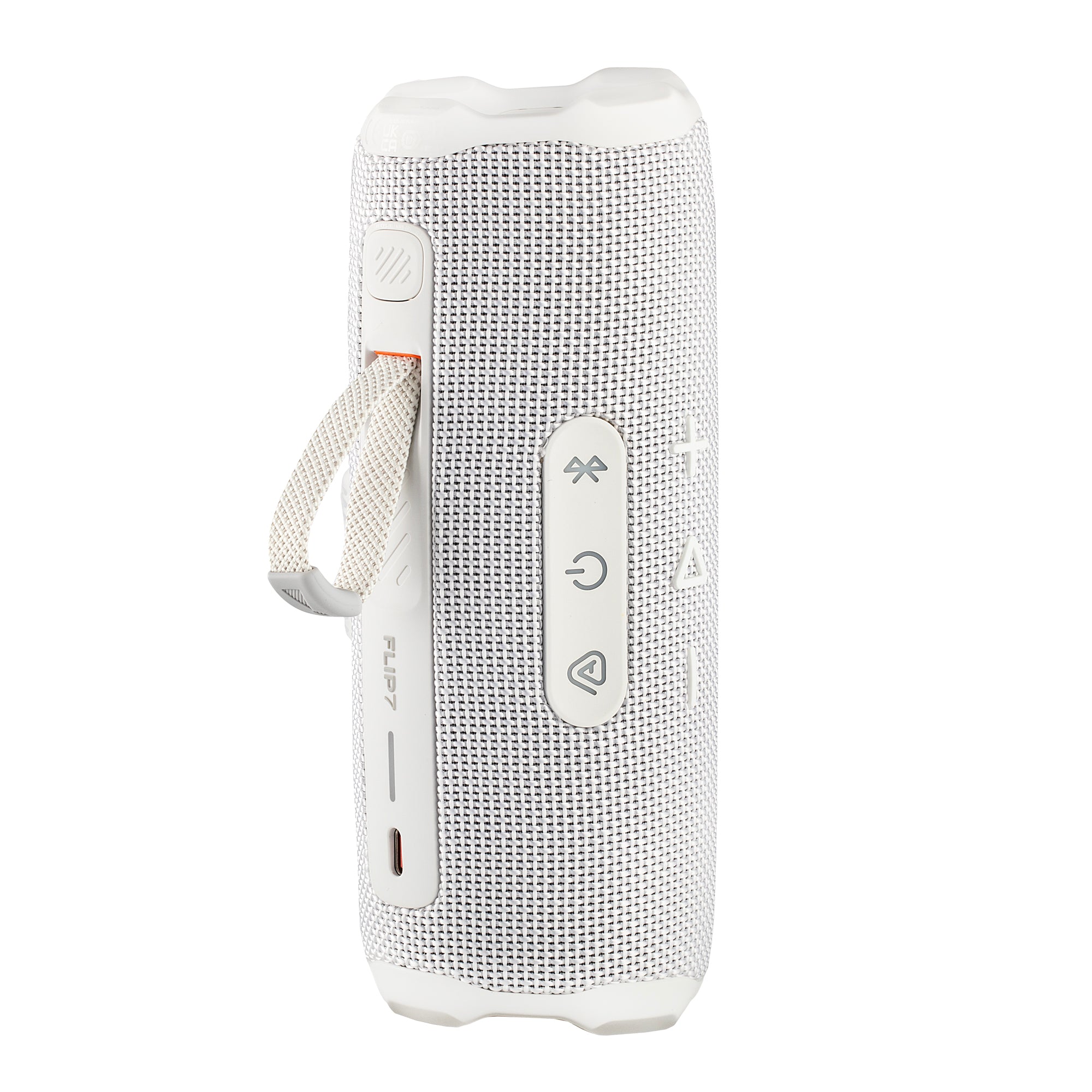 JBL Flip 7 - Portable Waterproof and Drop-Proof Speaker, Bold Pro Sound with AI Sound Boost, 16Hrs of Playtime, and PushLock System with Interchangeable Accessories White