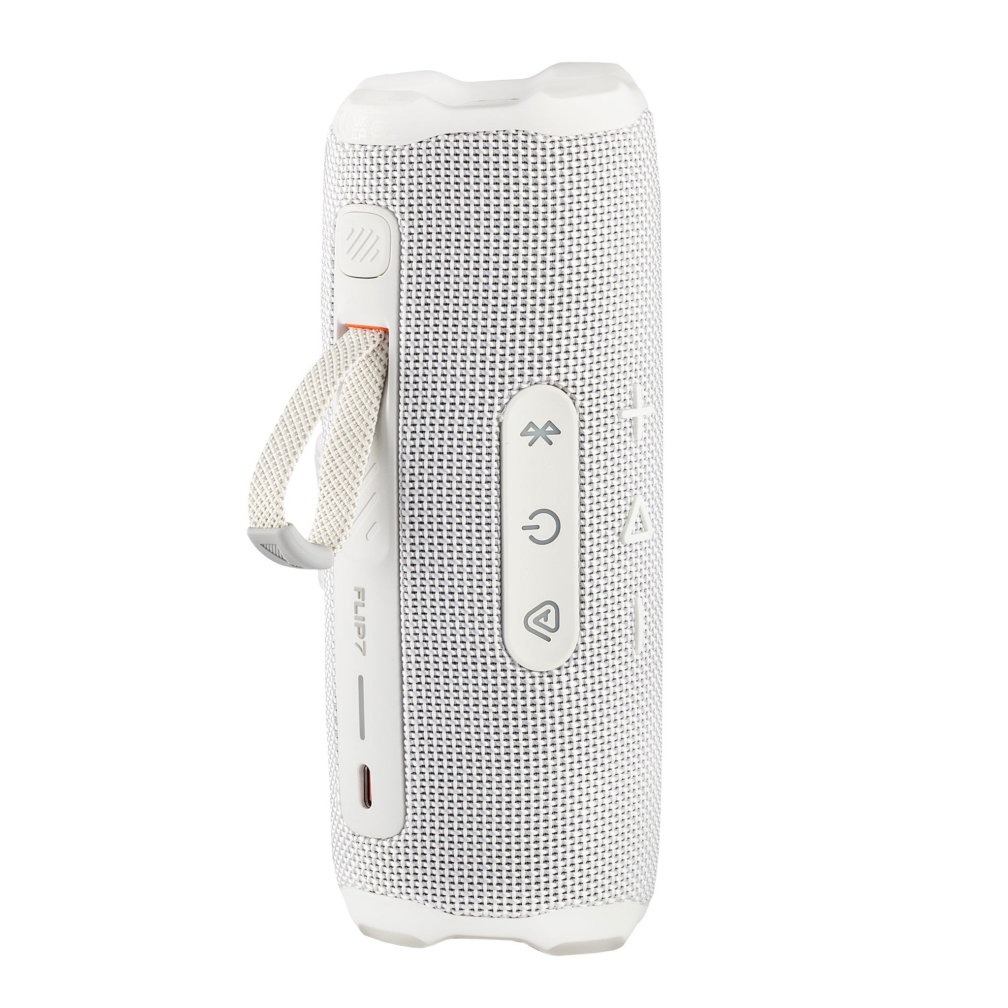JBL Flip 7 - Portable Waterproof and Drop-Proof Speaker, Bold Pro Sound with AI Sound Boost, 16Hrs of Playtime, and PushLock System with Interchangeable Accessories White