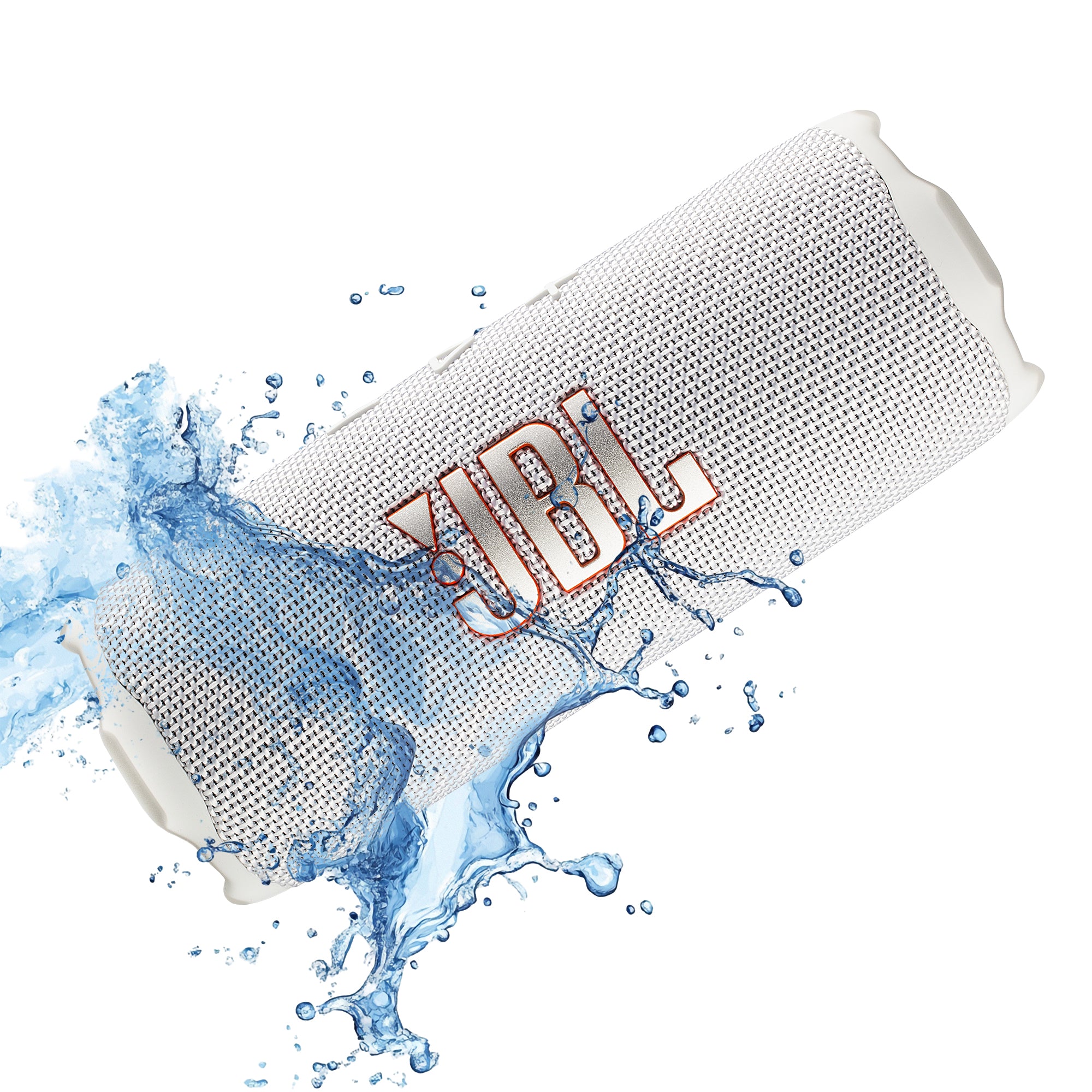 JBL Flip 7 - Portable Waterproof and Drop-Proof Speaker, Bold Pro Sound with AI Sound Boost, 16Hrs of Playtime, and PushLock System with Interchangeable Accessories White