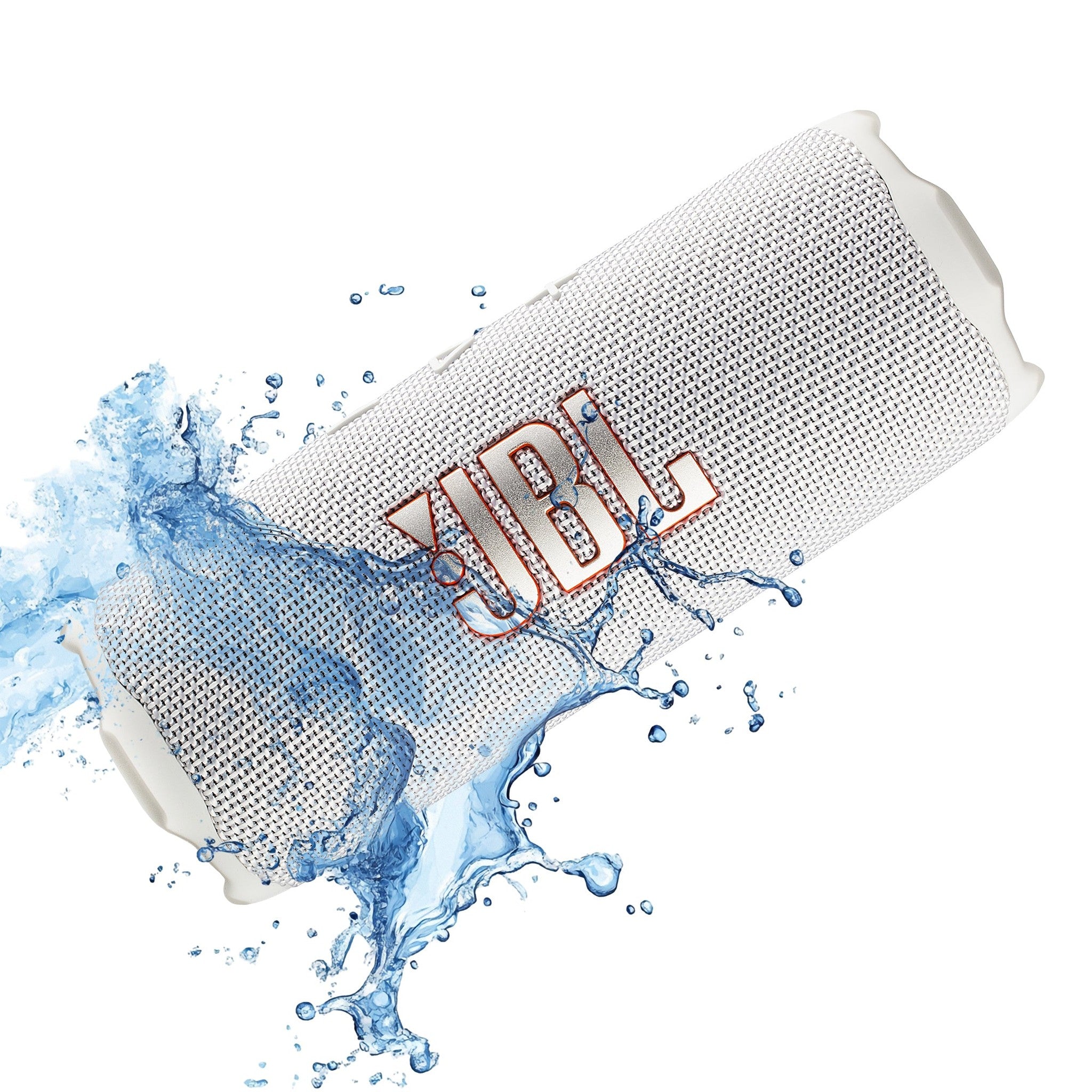 JBL Flip 7 - Portable Waterproof and Drop-Proof Speaker, Bold Pro Sound with AI Sound Boost, 16Hrs of Playtime, and PushLock System with Interchangeable Accessories White