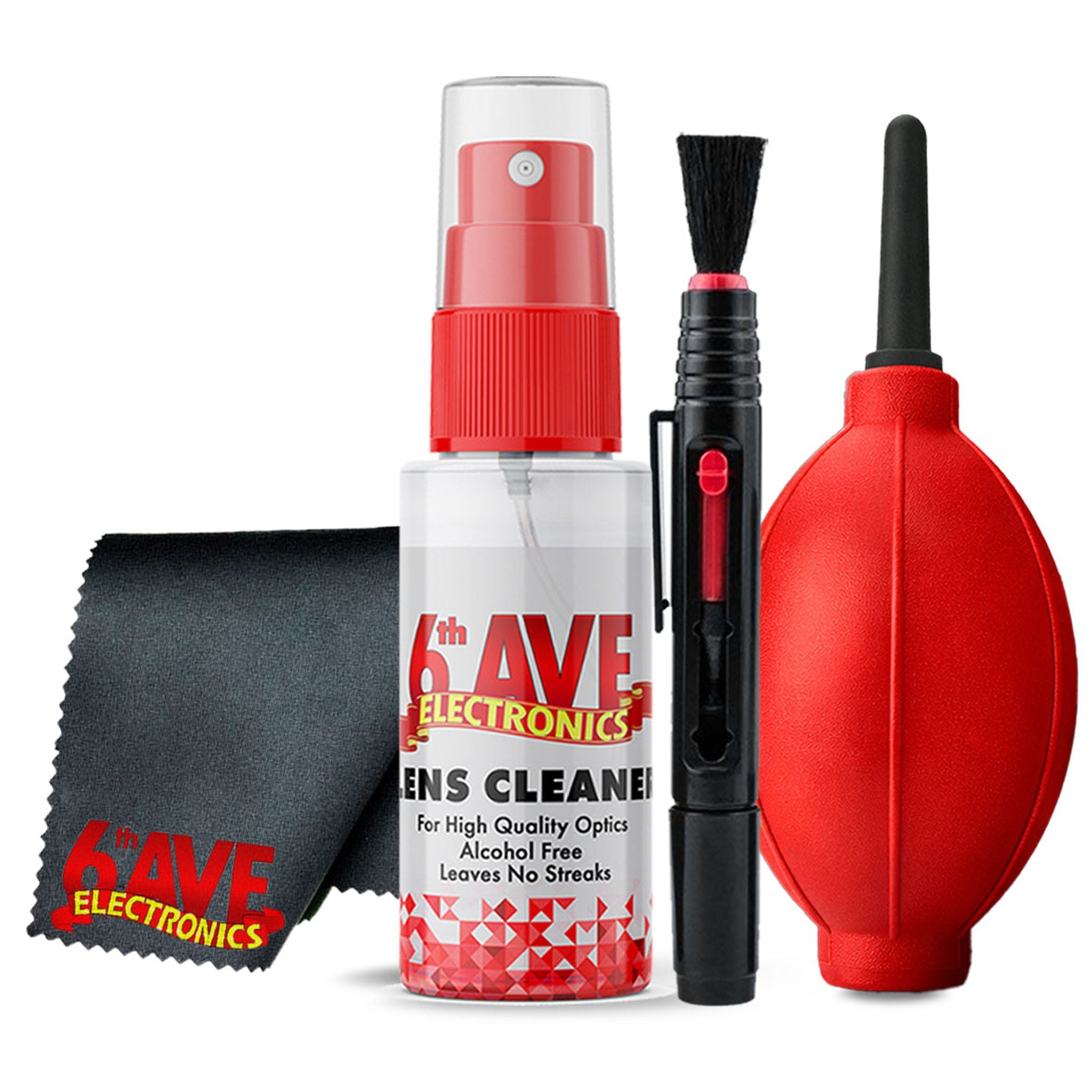 Camera Accessory Kit – Tabletop Tripod, Lens Cleaning Kit, LCD Screen Protectors, Blower Brush & Lens Pen